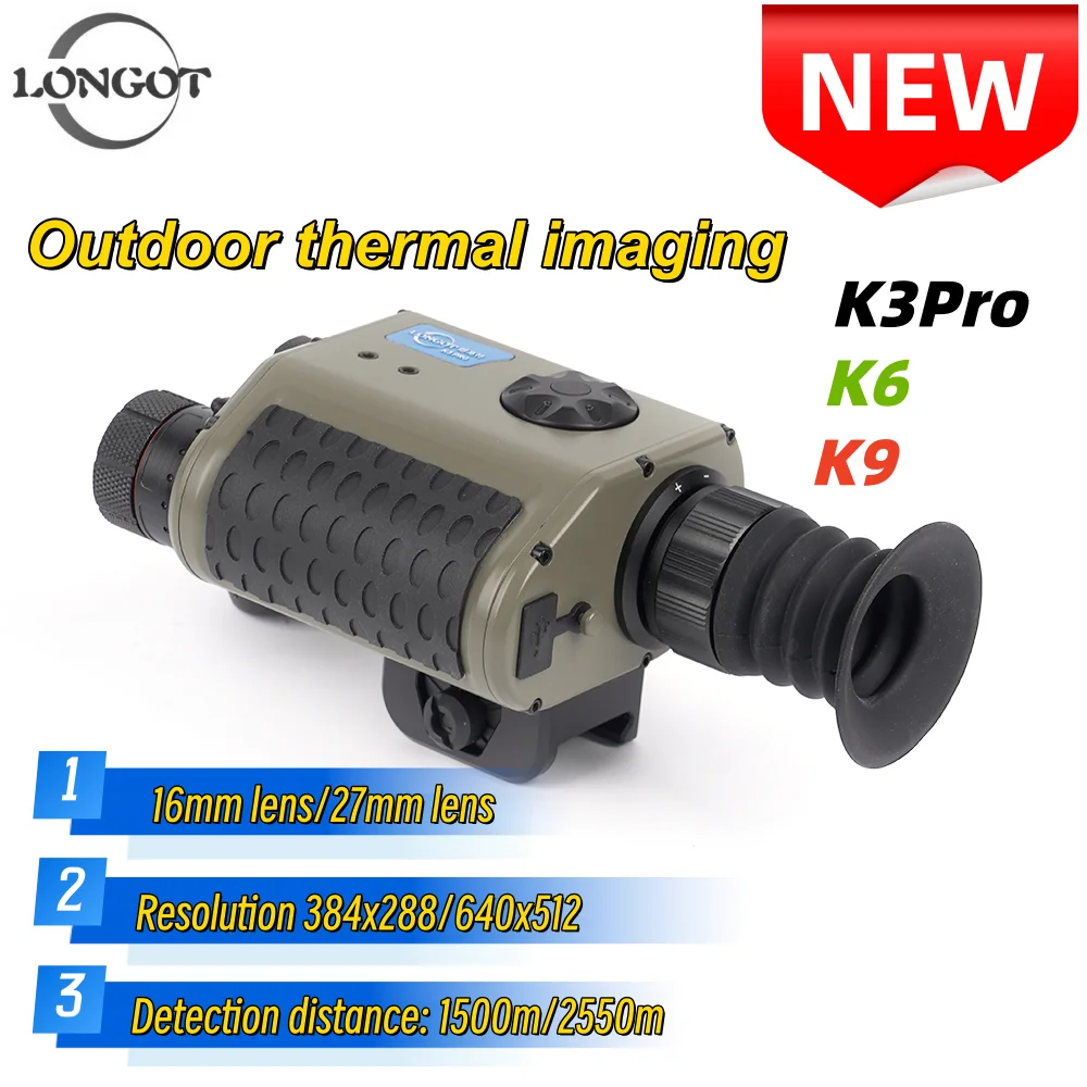Longot K series K3 Pro/K6/K9 multifunctional thermal imager, infrared thermal imager, outdoor hot search night vision headset
Longot K series K3 Pro/K6/K9 multifunctional thermal imager, infrared thermal imager, outdoor hot search night vision headset
