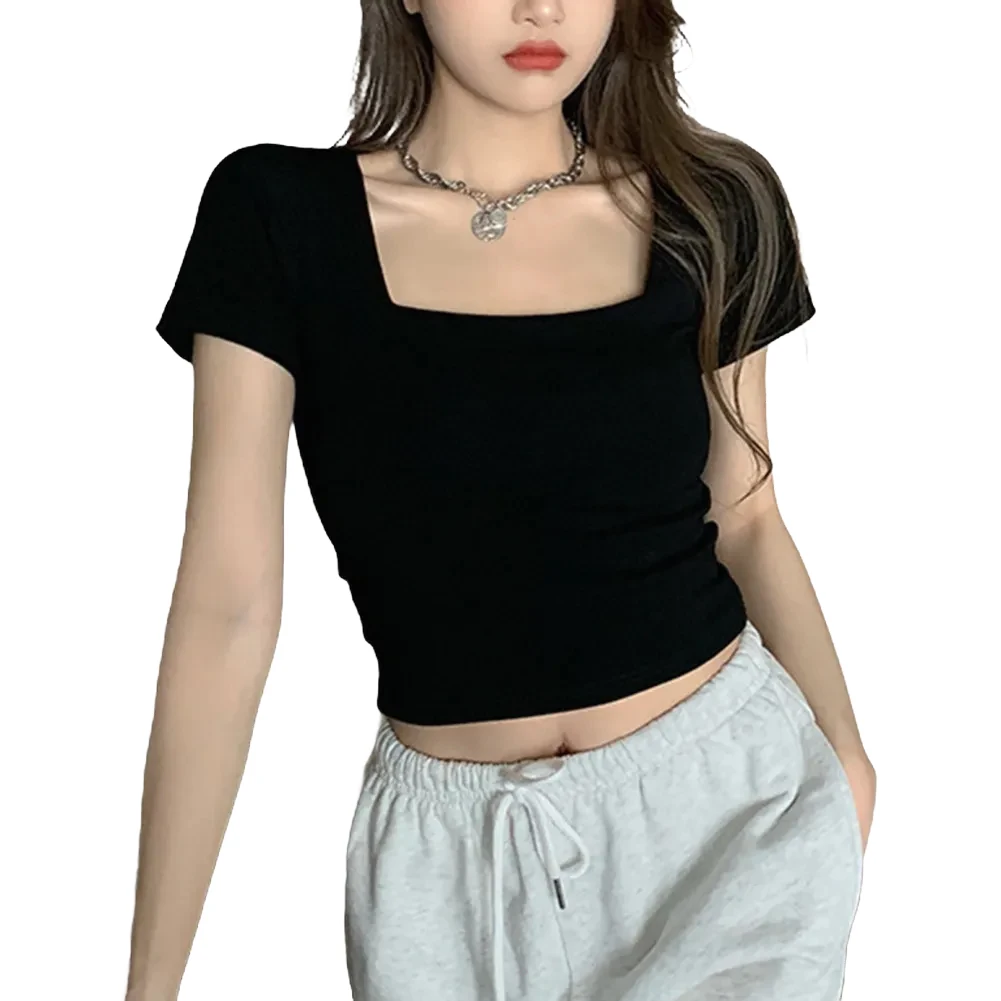Casual Women\\'s Tops Crop Top Daily Female Holiday Regular Shoulder Slight Stretch Slim Fit Square Neck Solid Color
Casual Women\\'s Tops Crop Top Daily Female Holiday Regular Shoulder Slight Stretch Slim Fit Square Neck Solid Color