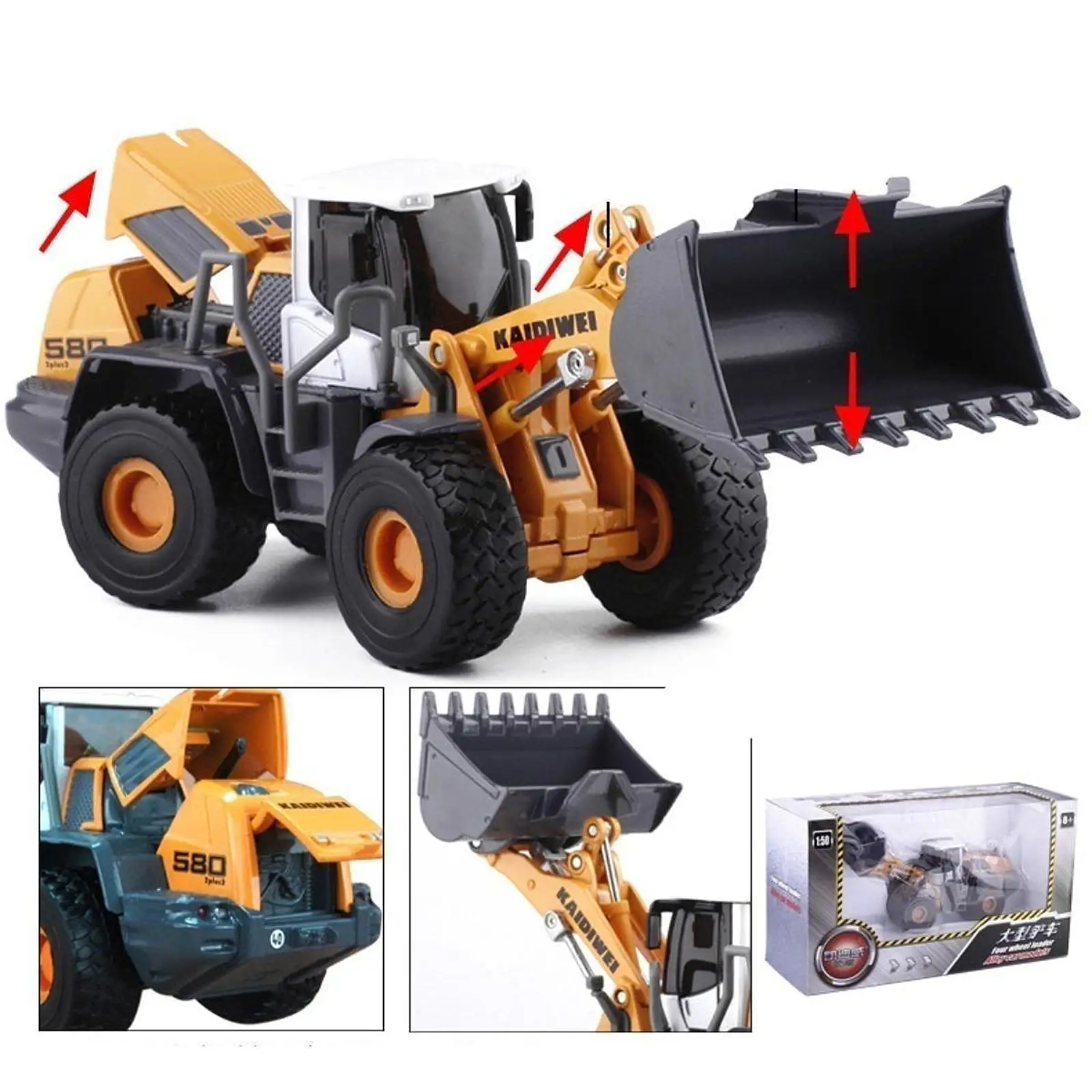 Wheel Loader Toy Alloy Construction Vehicle Model Miniature Car Toy Educational Toys for Kids Display
Wheel Loader Toy Alloy Construction Vehicle Model Miniature Car Toy Educational Toys for Kids Display