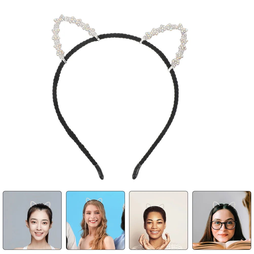 3 Pcs Cat Ears Headband Sparkling Rhinestone Alloy Women Party Hair Accessories Girls Spa Love Bauble Cosplay Headwear
3 Pcs Cat Ears Headband Sparkling Rhinestone Alloy Women Party Hair Accessories Girls Spa Love Bauble Cosplay Headwear