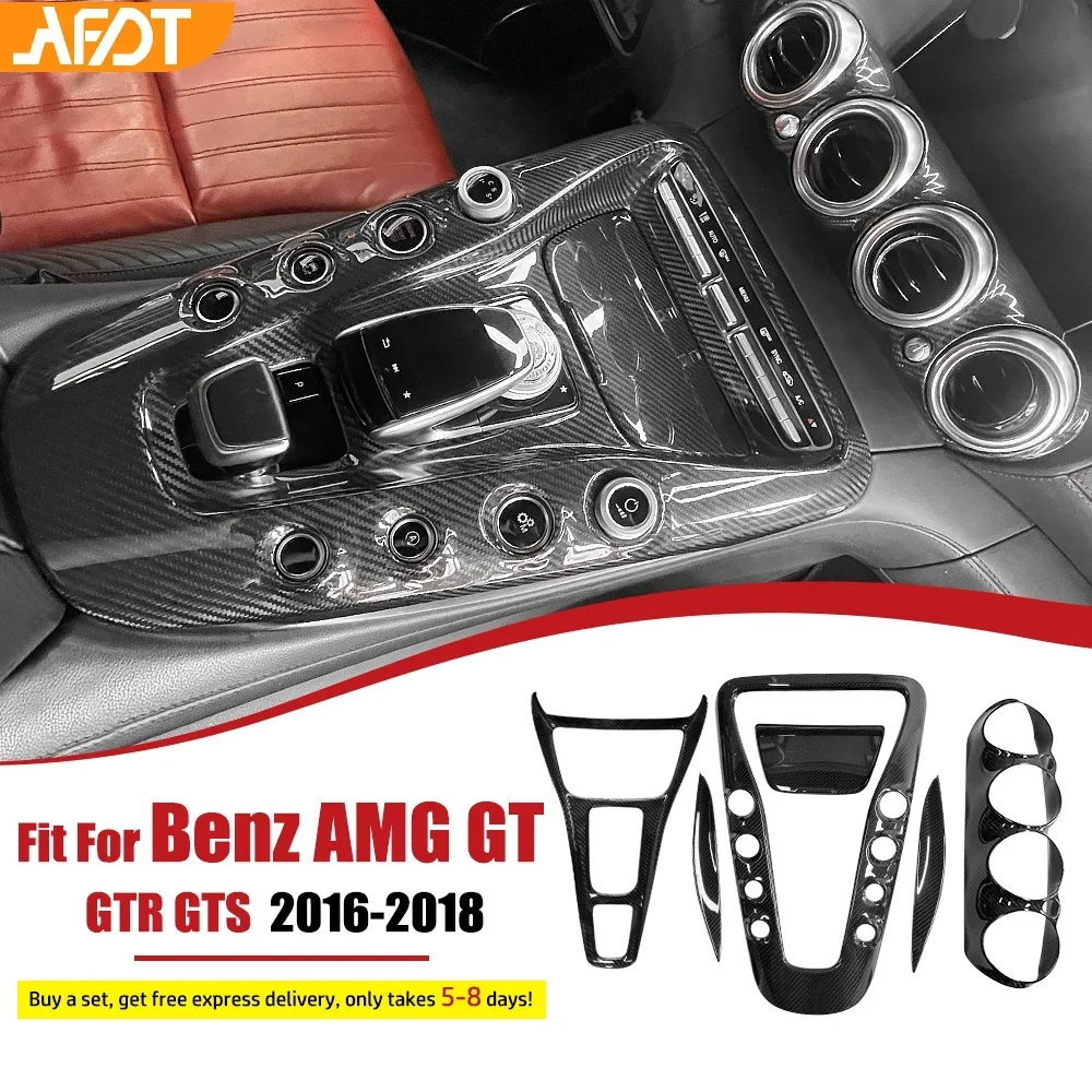 6Pcs Carbon Fiber Interior Dashboard Center Console Panel Trim Interior Accessories for Benz AMG GT GTS GTR C190 R190 2015-2018
6Pcs Carbon Fiber Interior Dashboard Center Console Panel Trim Interior Accessories for Benz AMG GT GTS GTR C190 R190 2015-2018
