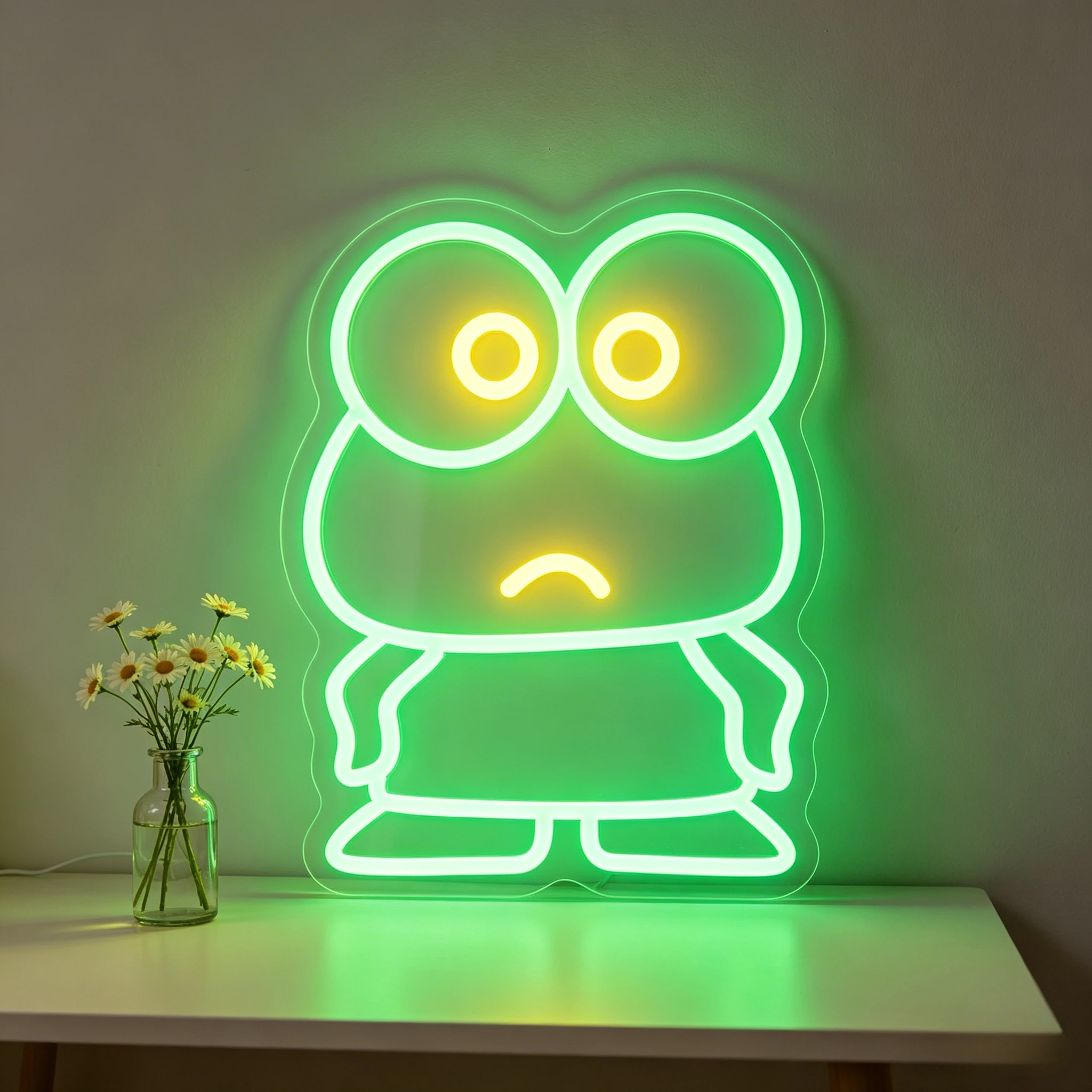 Neon Sign Big Eyes Frog LED Night Light Cute Green Wall Art Kids Room Decor USB Powered Kawaii Home Decoration
Neon Sign Big Eyes Frog LED Night Light Cute Green Wall Art Kids Room Decor USB Powered Kawaii Home Decoration