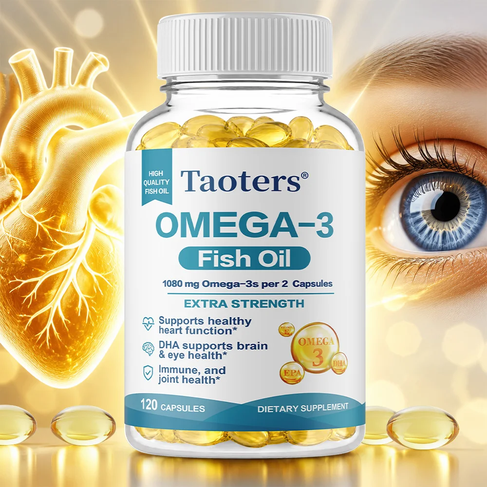 Omega 3 Fish Oil Capsules – Enhance Cellular Defenses, Benefit Heart, Brain, Eye, and Joint Health
Omega 3 Fish Oil Capsules – Enhance Cellular Defenses, Benefit Heart, Brain, Eye, and Joint Health