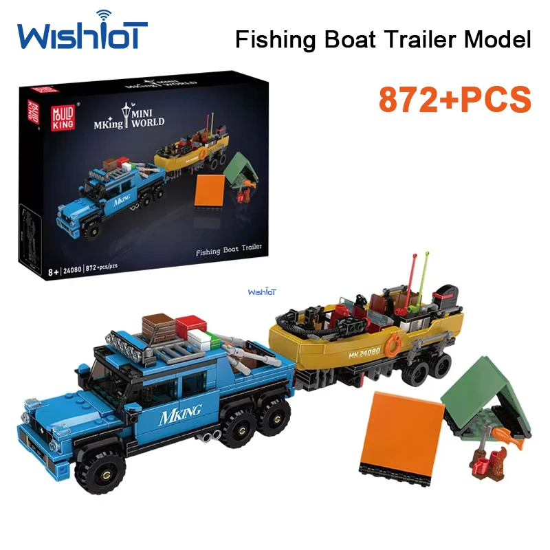 Mould King 10164 872pcs Technical Fishing Boat Trailer Model Building Block Set Marine Vehicle DIY Assembly Toy Gift For Boy
Mould King 10164 872pcs Technical Fishing Boat Trailer Model Building Block Set Marine Vehicle DIY Assembly Toy Gift For Boy