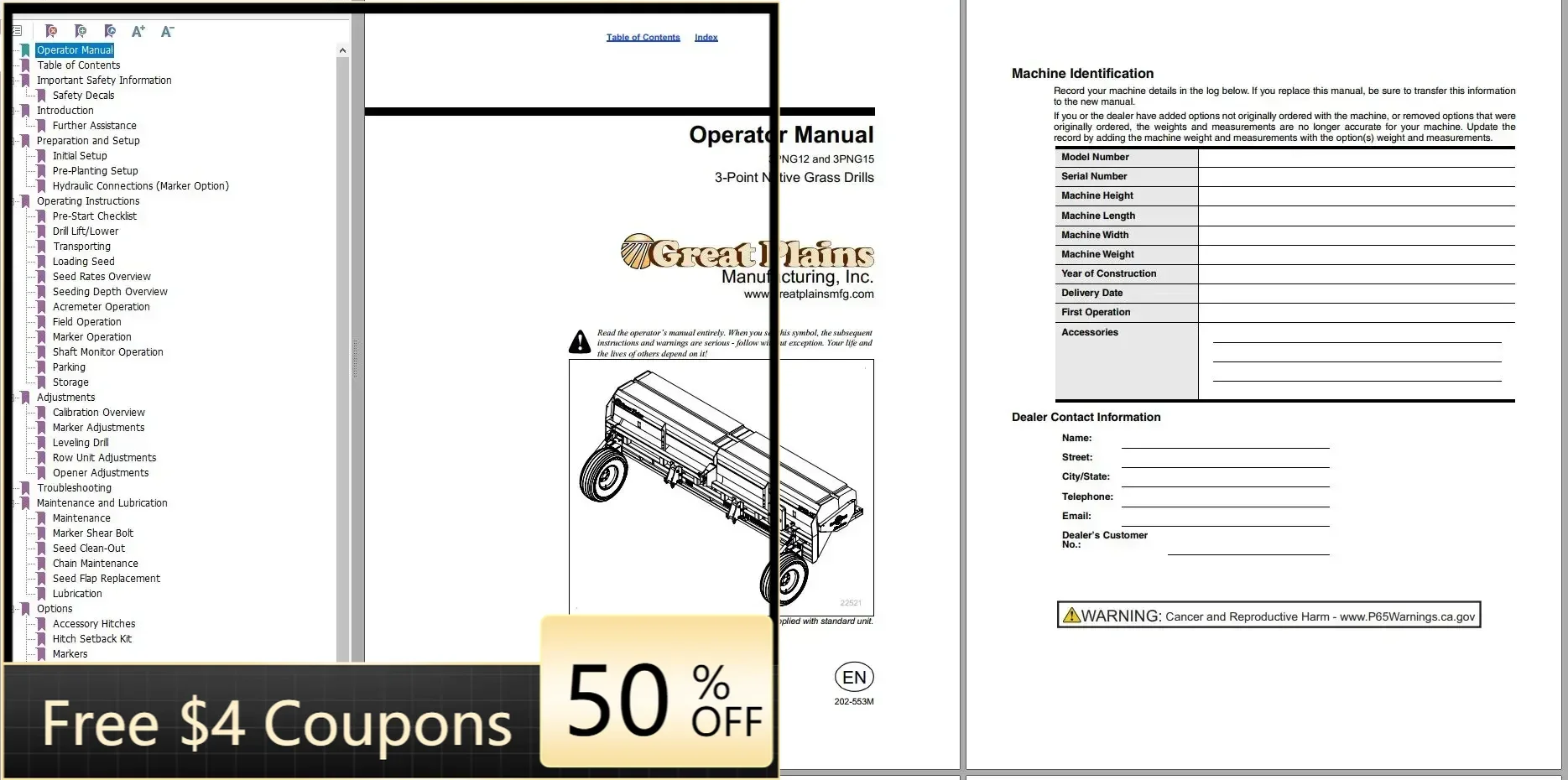 Agricultural Machine AutoCD Great Plains, 11,9 ГБ, руководство и руководство по эксплуатации в формате PDF-оператора, DVD
Agricultural Machine AutoCD Great Plains, 11,9 ГБ, руководство и руководство по эксплуатации в формате PDF-оператора, DVD