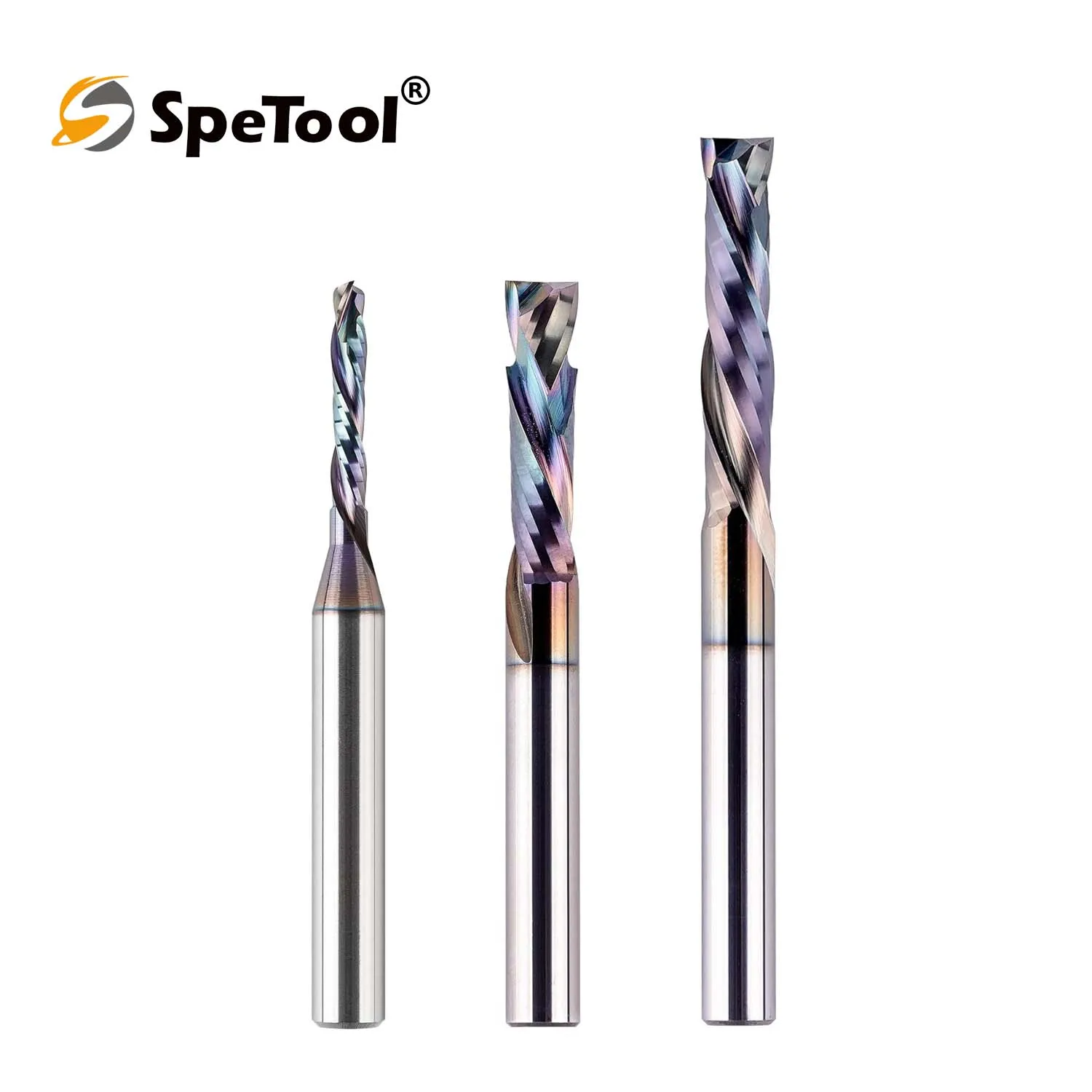 SpeTool 1PC Compression Router Bit, 1/4 Inch Up Down Cut Spiral CNC Bit with TAC Coated, Solid Carbide End Mill for Wood Carving
SpeTool 1PC Compression Router Bit, 1/4 Inch Up Down Cut Spiral CNC Bit with TAC Coated, Solid Carbide End Mill for Wood Carving