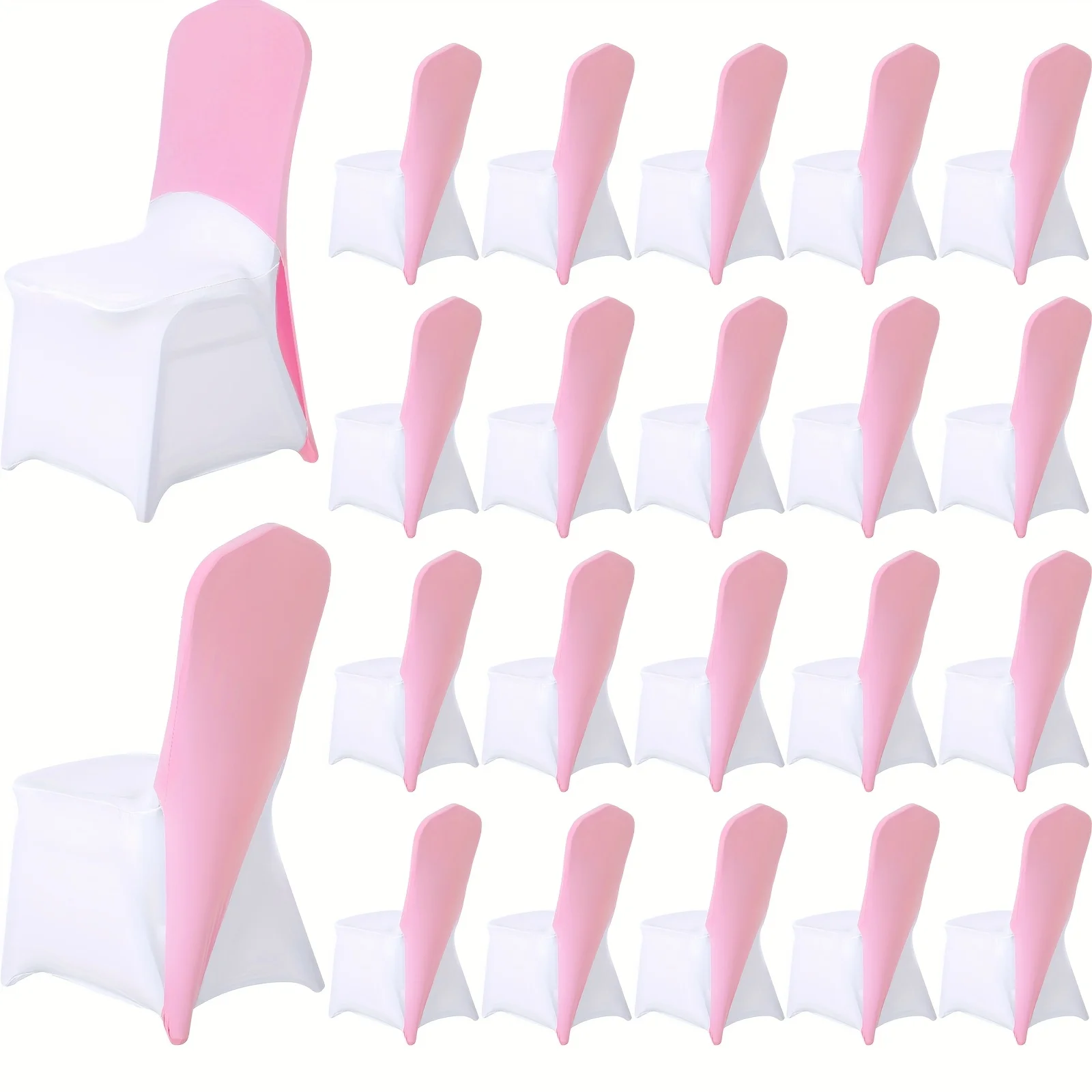 20pcs Chair Cap Covers Spandex Chair Hood Sash Hat Bands Folding Stretch Elastic Cover For Wedding Holidays Banquet Party Celebration (Light Pink)
20pcs Chair Cap Covers Spandex Chair Hood Sash Hat Bands Folding Stretch Elastic Cover For Wedding Holidays Banquet Party Celebration (Light Pink)