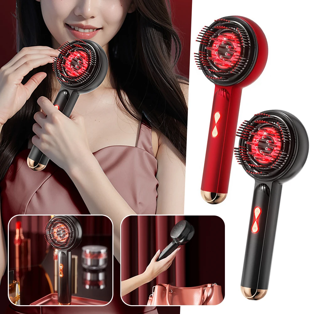 Electric Massage Comb Red Light Therapy Brush Waterproof Multipurpose Scalp Massaging Brush with Red Light Oil Applicator
Electric Massage Comb Red Light Therapy Brush Waterproof Multipurpose Scalp Massaging Brush with Red Light Oil Applicator