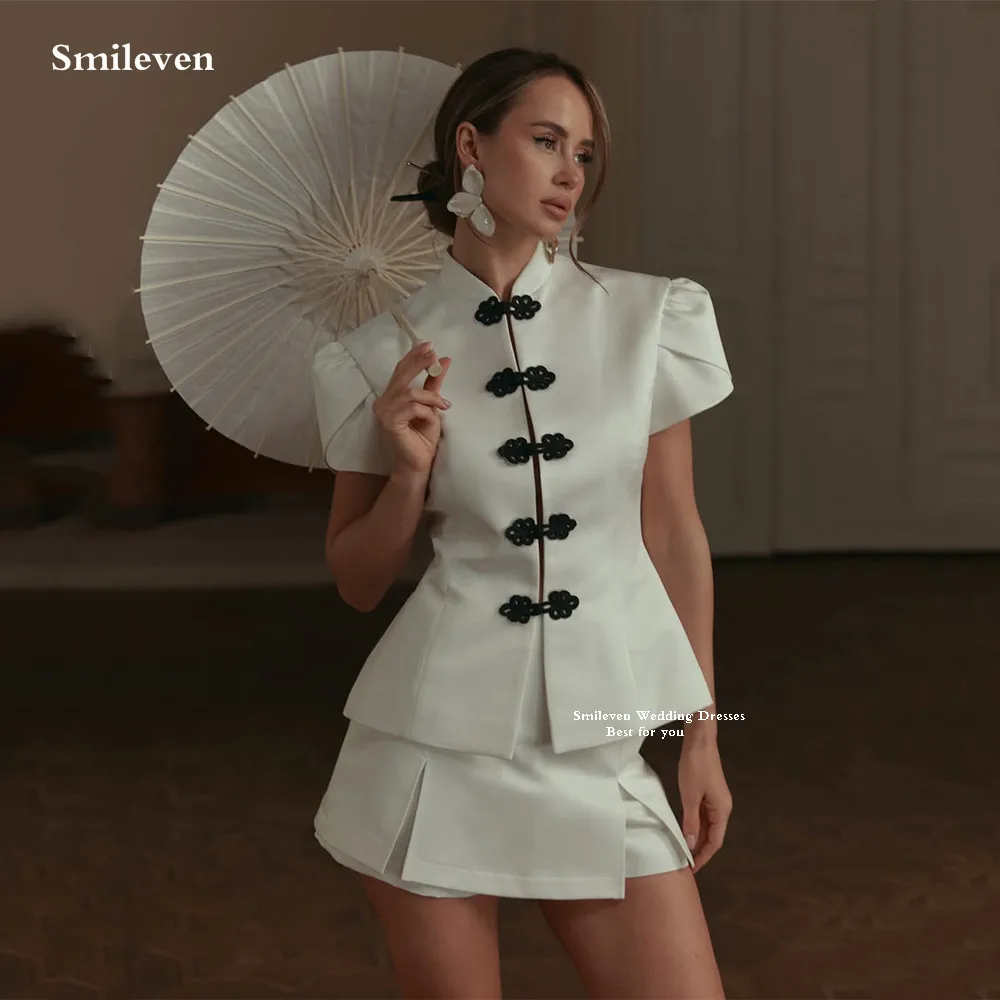 Smileven Chinese Style 2 Pieces Mini Evening Dress Short Sleeve Abo Prom Dresses Above Knee Birthday Dresses 2026 Customizede
Smileven Chinese Style 2 Pieces Mini Evening Dress Short Sleeve Abo Prom Dresses Above Knee Birthday Dresses 2026 Customizede