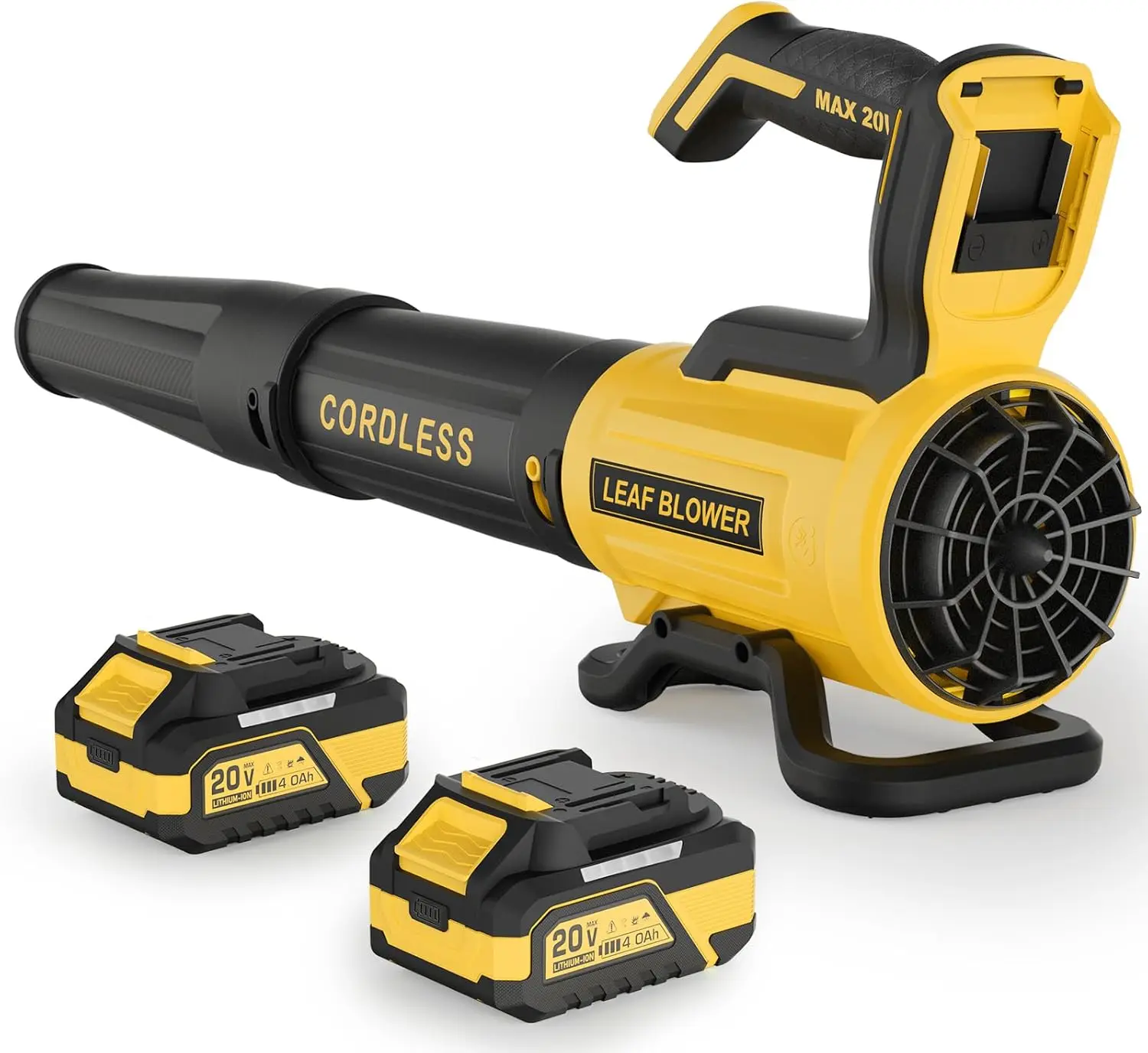 560CFM 180MPH Cordless Leaf Blower with 2×4.0Ah Batteries, 20V Electric, 2 Speeds for Lawn Yard
560CFM 180MPH Cordless Leaf Blower with 2×4.0Ah Batteries, 20V Electric, 2 Speeds for Lawn Yard