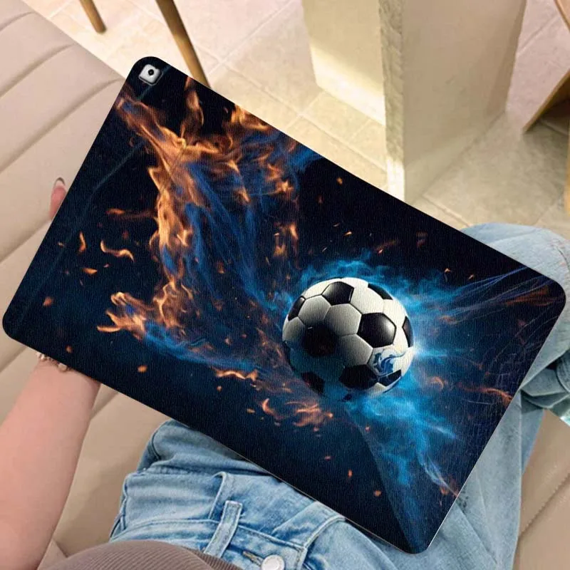 Cool Soccer Ball Flame Gift For iPad Pro Air Mini 2 3 4 5 6 7 6th 7th 10th 11th 10.2 9.7 10.5 11 Foldable Tablet Case
Cool Soccer Ball Flame Gift For iPad Pro Air Mini 2 3 4 5 6 7 6th 7th 10th 11th 10.2 9.7 10.5 11 Foldable Tablet Case