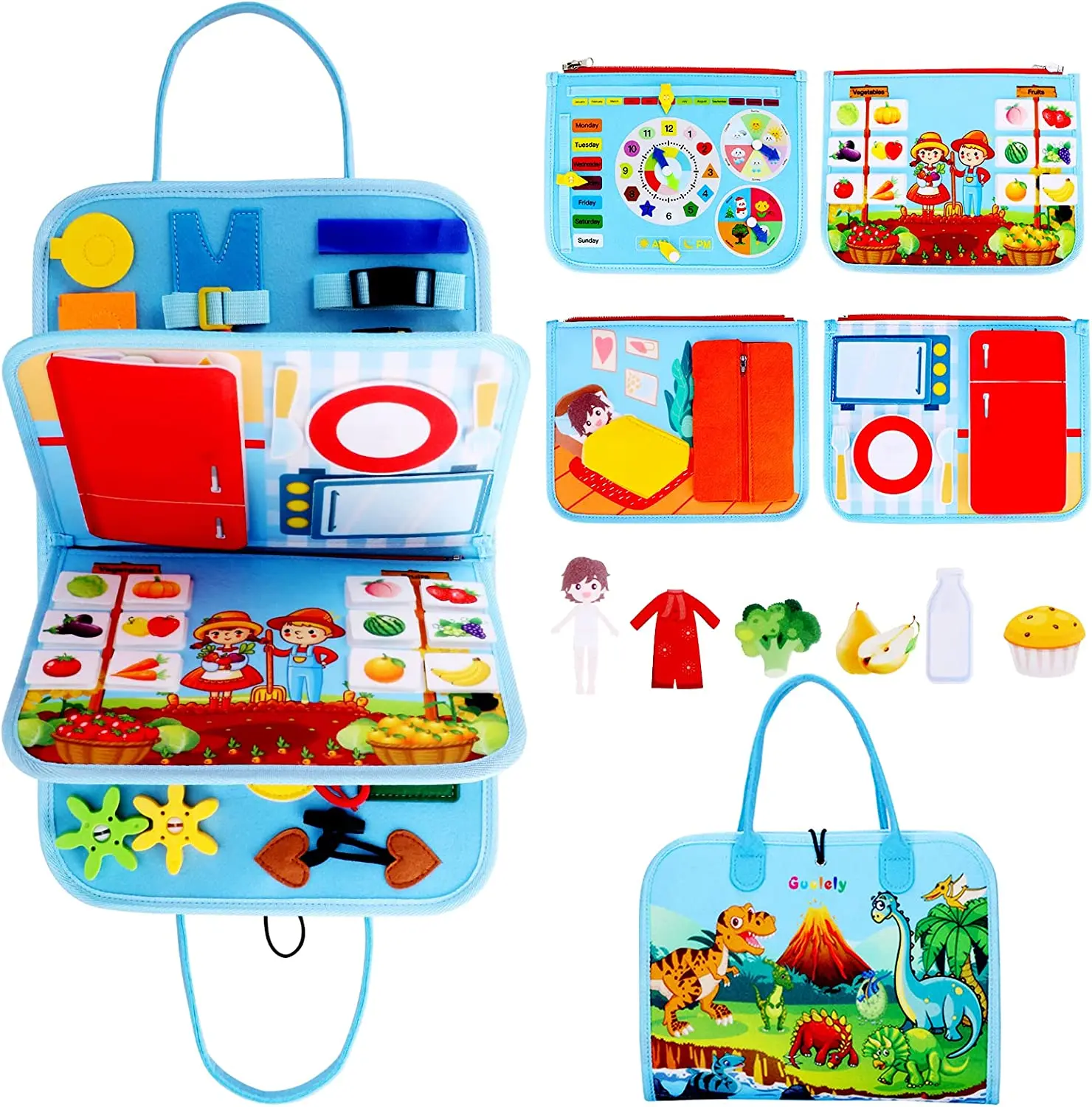 Montessori Busy Board Toddlers Travel Toy Preschool Learning Educational Sensory Toy for 1-6 Year Old Boys Girl Autistic
Montessori Busy Board Toddlers Travel Toy Preschool Learning Educational Sensory Toy for 1-6 Year Old Boys Girl Autistic