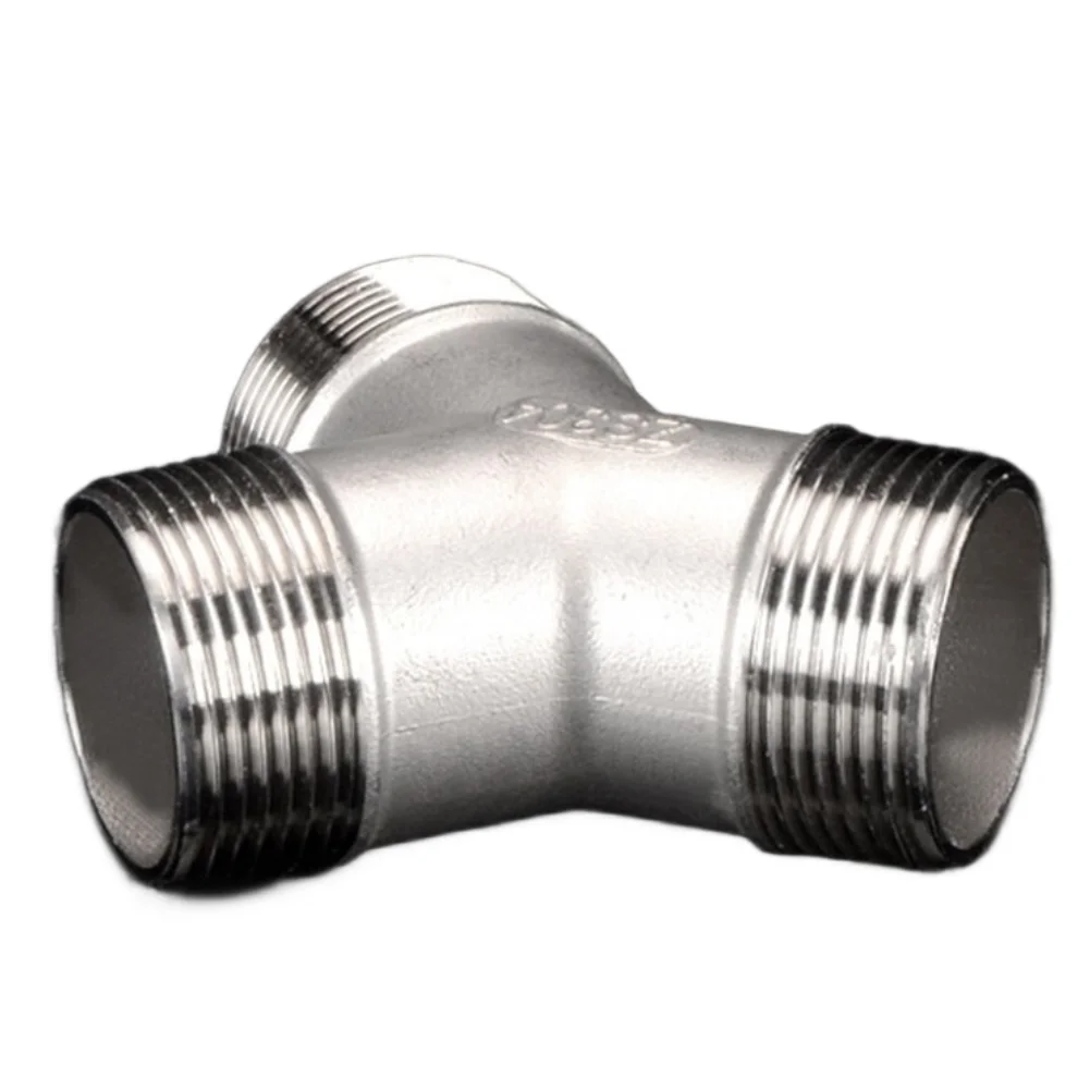 304 Stainless Steel Male Threaded 3 Way Y Shaped Pipe Fitting Female Connector 1.5'' 2'' Internal External Thread Pipe Connector
304 Stainless Steel Male Threaded 3 Way Y Shaped Pipe Fitting Female Connector 1.5'' 2'' Internal External Thread Pipe Connector