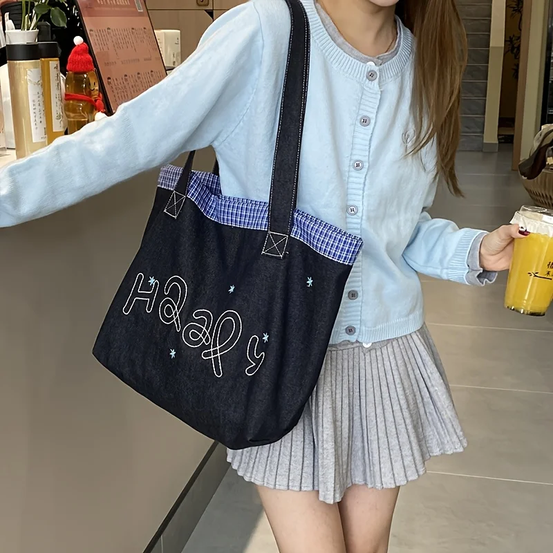Ins commuting versatile shoulder bag, simple casual canvas bag, women's new large capacity tote bag
Ins commuting versatile shoulder bag, simple casual canvas bag, women's new large capacity tote bag