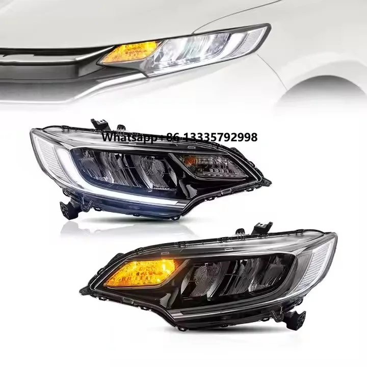 Factory Wholesales High Quality Full LED Auto Headlights Sequential Car Front Lamp for 2014-2018 for Honda Jazz Fit 6500K Color 
Factory Wholesales High Quality Full LED Auto Headlights Sequential Car Front Lamp for 2014-2018 for Honda Jazz Fit 6500K Color