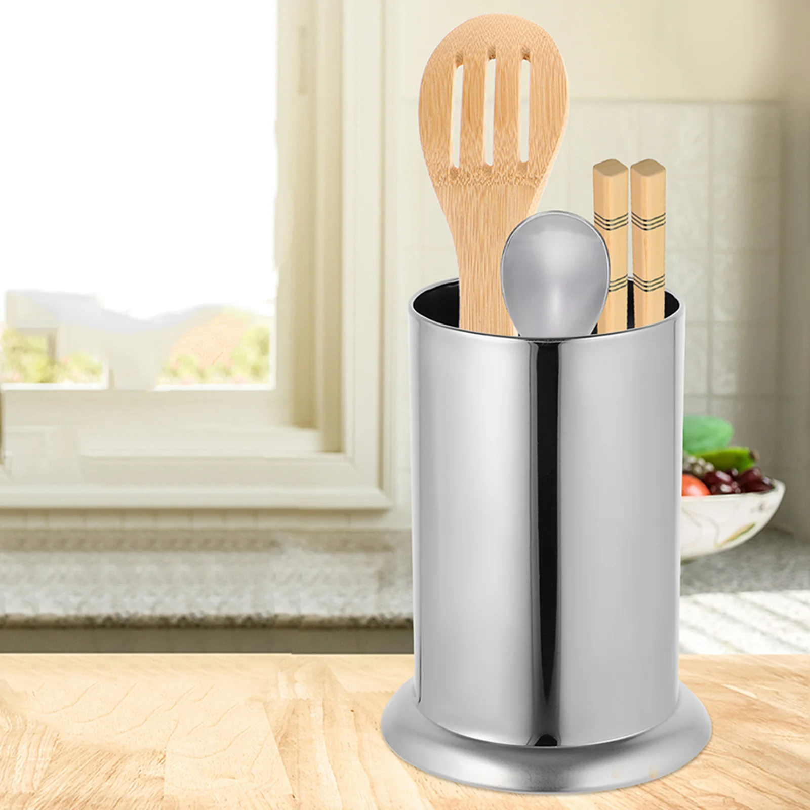 Utensil Holder for Kitchen - Stainless Steel Cutlery Drainer Organizer - Flatware Storage Container for Counter Bar Restaurant
Utensil Holder for Kitchen - Stainless Steel Cutlery Drainer Organizer - Flatware Storage Container for Counter Bar Restaurant