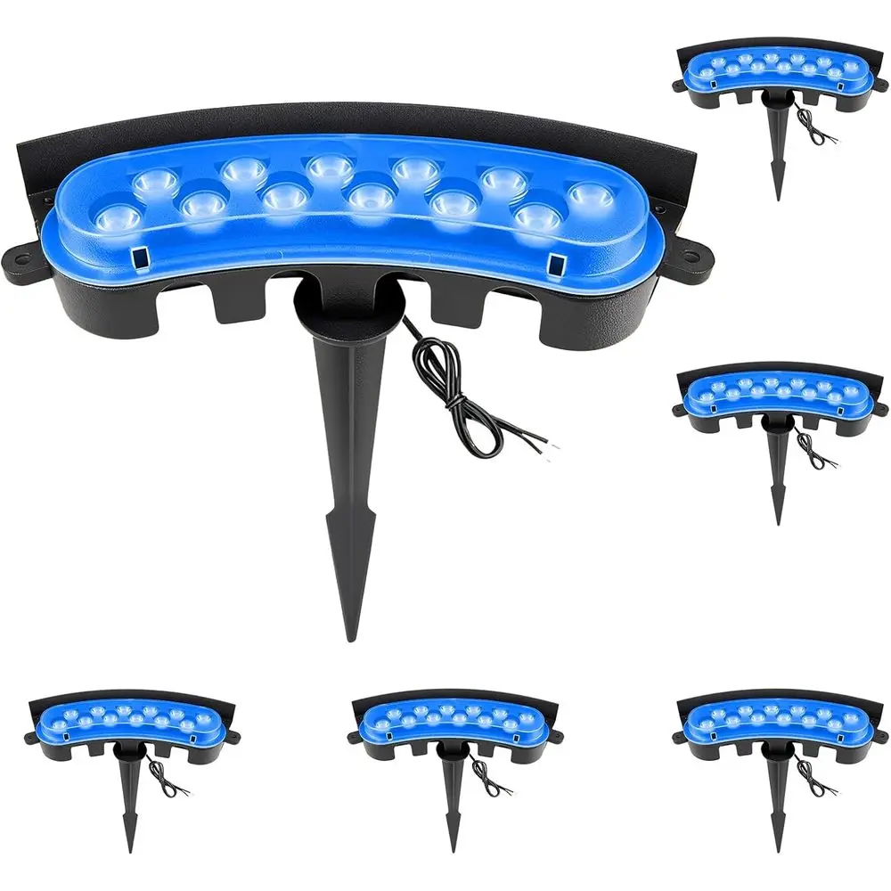 EZlumiy Blue Color lood Lights Low age, 9W 12V LED Hard Wired Landse lood Wall Washer Lights Outdoor Waterproo or Uplighting Tre
EZlumiy Blue Color lood Lights Low age, 9W 12V LED Hard Wired Landse lood Wall Washer Lights Outdoor Waterproo or Uplighting Tre