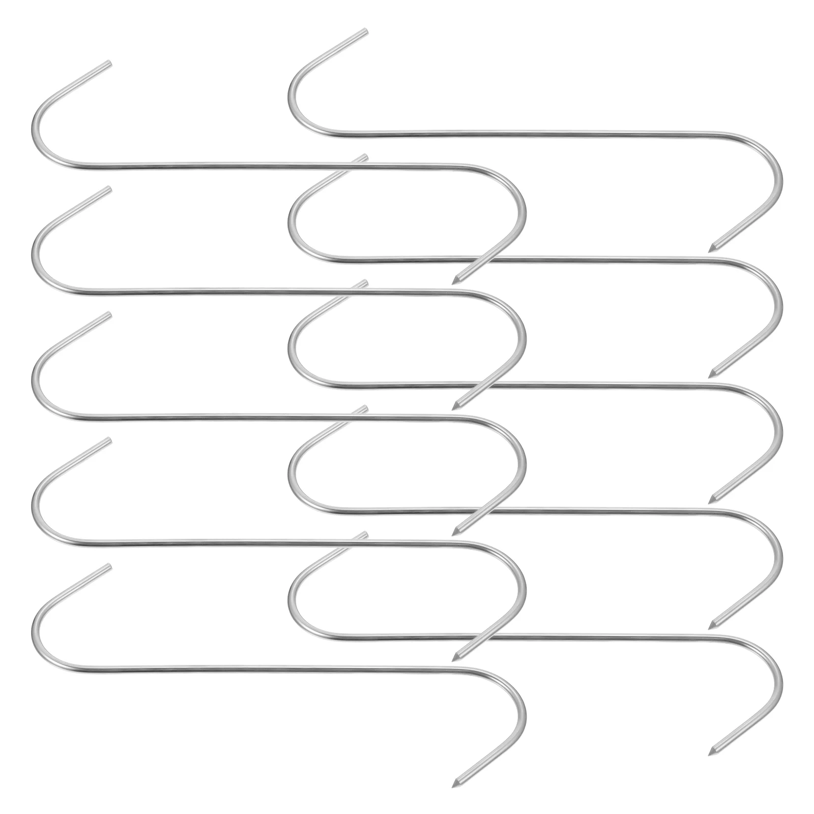 10 Pcs Hook Stainless Steel Butcher Hooks Dried Fish Ham Sausage Hanging Hanger Silver
10 Pcs Hook Stainless Steel Butcher Hooks Dried Fish Ham Sausage Hanging Hanger Silver