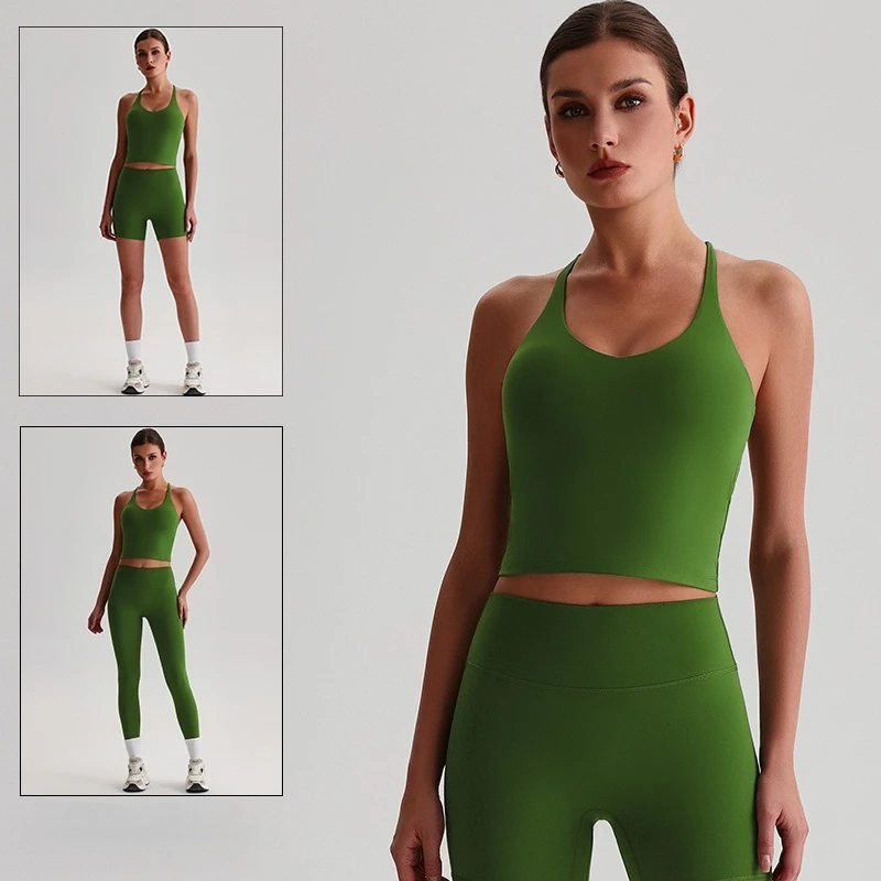 Sexy Cross Back Sports Bra Women Tight Butter Soft Yoga Vest Gym Workout Top with Chest Pad Elastic Fitness Underwear
Sexy Cross Back Sports Bra Women Tight Butter Soft Yoga Vest Gym Workout Top with Chest Pad Elastic Fitness Underwear
