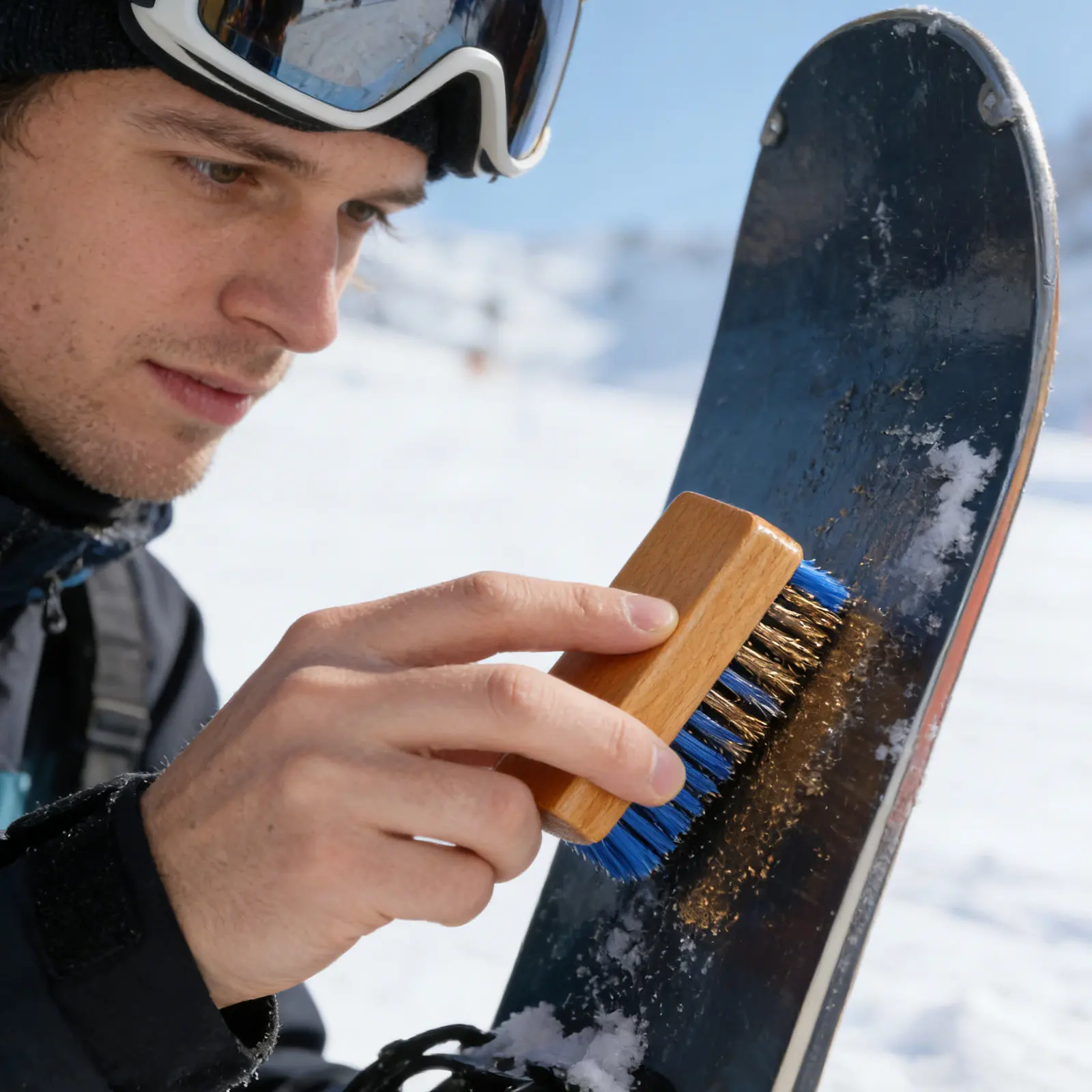 Ski Wax Brush Snowboard Wax Brush Brass Nylon Bristles Wood Handle Ergonomic Non-Slip Ski Tuning Accessory Portable Snowboard
Ski Wax Brush Snowboard Wax Brush Brass Nylon Bristles Wood Handle Ergonomic Non-Slip Ski Tuning Accessory Portable Snowboard