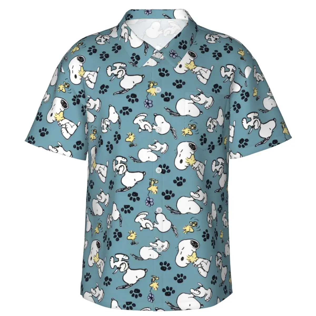 Гавайская рубашка с рисунком собаки Snoopys для мужчин, летние пляжные стильные рубашки на пуговицах с короткими рукавами, пляжная одежда, одежда
Гавайская рубашка с рисунком собаки Snoopys для мужчин, летние пляжные стильные рубашки на пуговицах с короткими рукавами, пляжная одежда, одежда