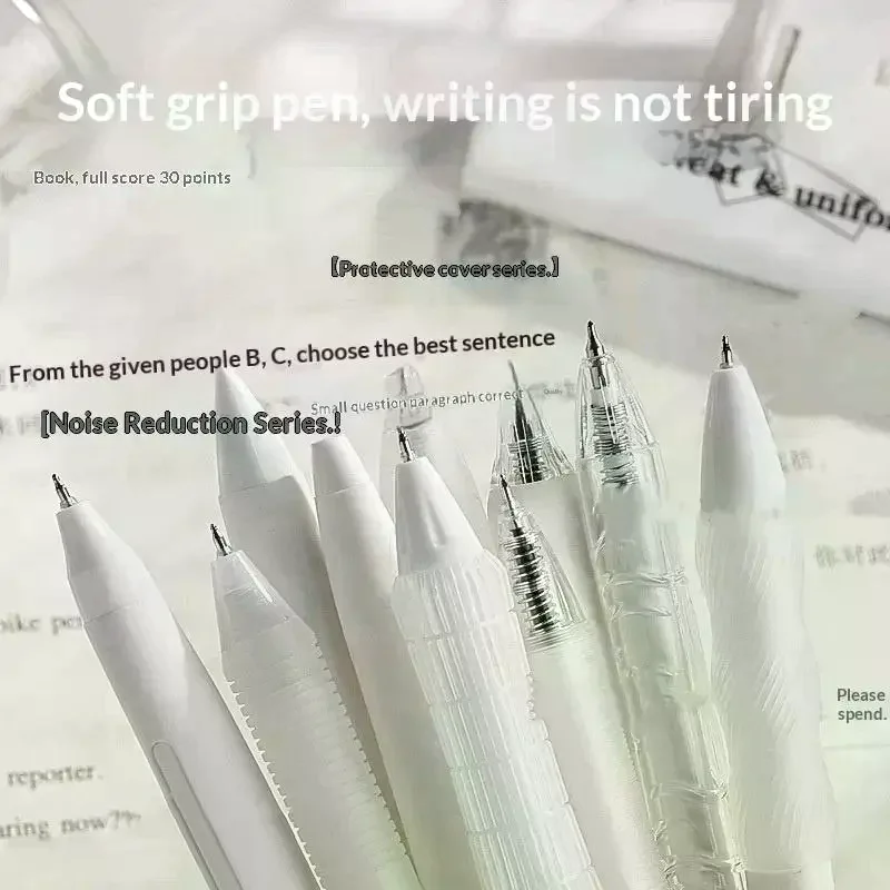 5pcs Retractable Gel Pen Korean Fashion Simplicity Transparent Writing Pen Quick Drying ST/CS Tip 0.5mm Black Ink Scrapbook Pen
5pcs Retractable Gel Pen Korean Fashion Simplicity Transparent Writing Pen Quick Drying ST/CS Tip 0.5mm Black Ink Scrapbook Pen