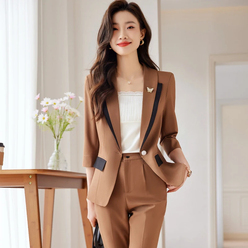 2026Summer mid-sleeve professional women's business suit jacket, formal slim-fit stylish outfit
2026Summer mid-sleeve professional women's business suit jacket, formal slim-fit stylish outfit