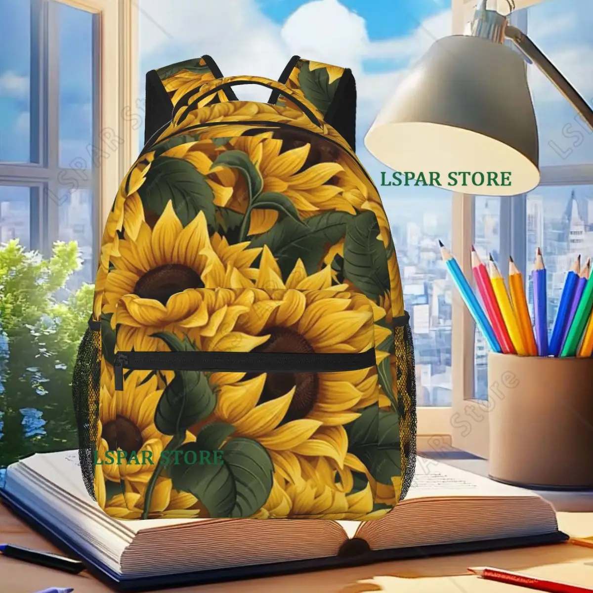 Sunflower Pattern Backpack Student Boys Girls BookBag Children School Bag Computer Shoulder Bags for Men Women
Sunflower Pattern Backpack Student Boys Girls BookBag Children School Bag Computer Shoulder Bags for Men Women