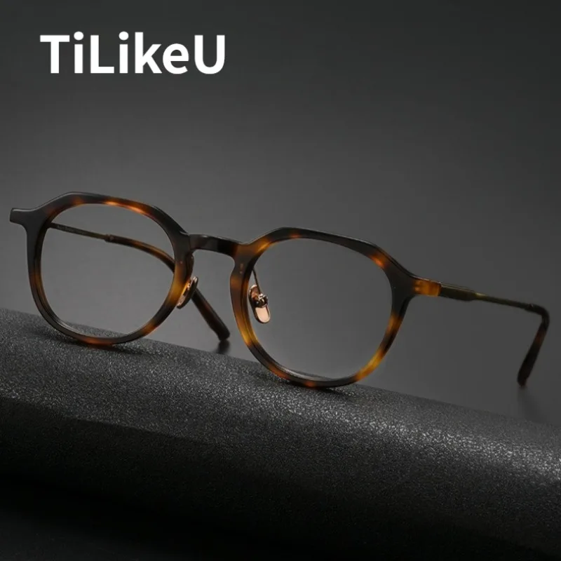Vintage Acetate Titanium Glasses Frame Men's Retro Square Designer Handmade Ultra-light Myopia Prescription Eyeglasses for Women
Vintage Acetate Titanium Glasses Frame Men's Retro Square Designer Handmade Ultra-light Myopia Prescription Eyeglasses for Women