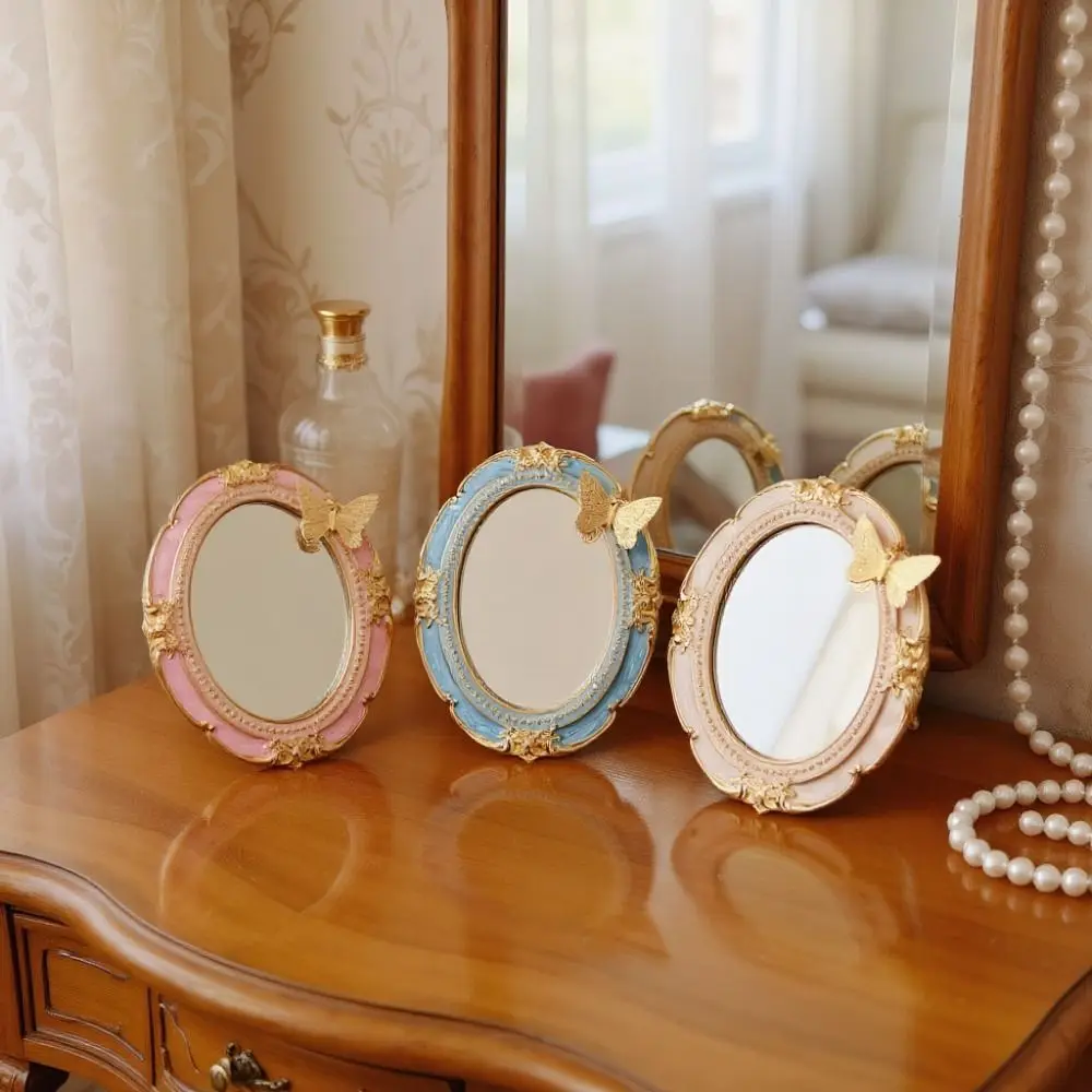 Portable Retro Makeup Mirror Romantic Antique Luxury Mini Relief Mirror Glass Surface Decorative Mirror Pocket Mirror Home Decor
Portable Retro Makeup Mirror Romantic Antique Luxury Mini Relief Mirror Glass Surface Decorative Mirror Pocket Mirror Home Decor