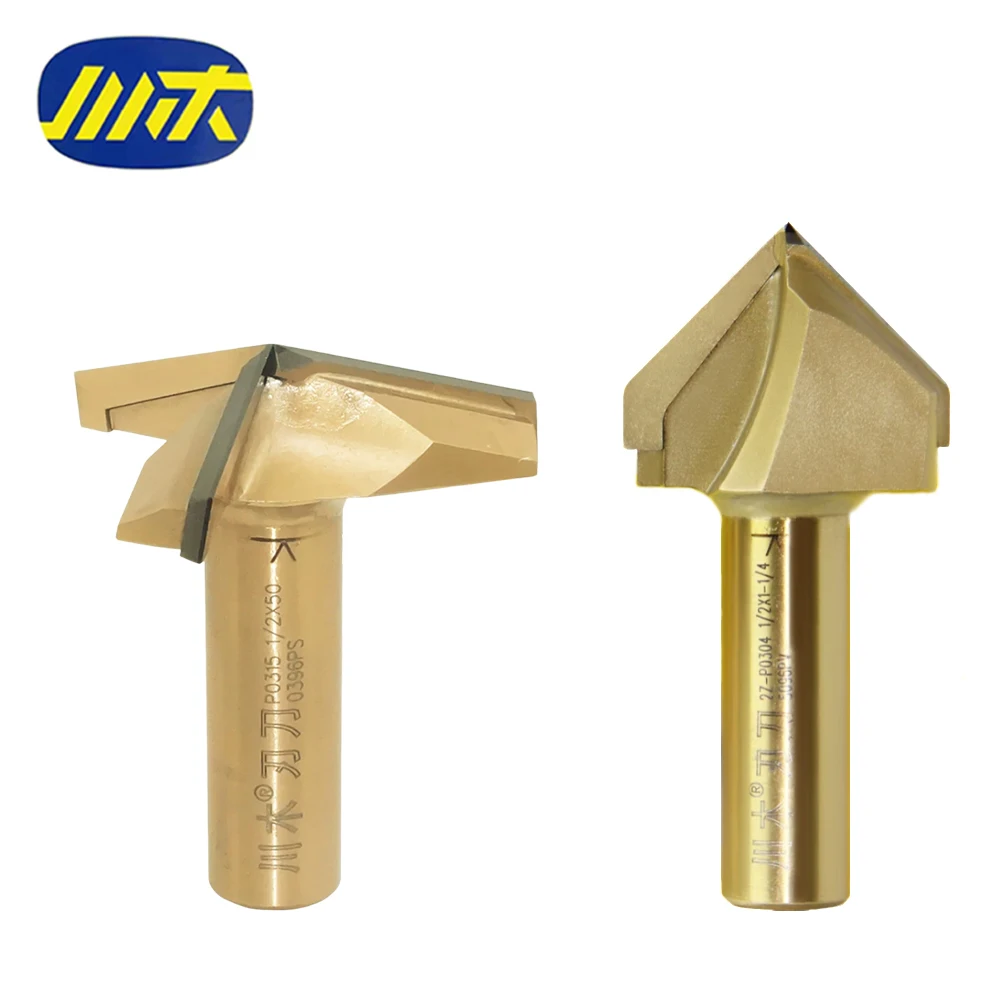 Chuanmu 90° 120° 130° 150° PCD V Groove Router Bit V Type Slotting Cutter CNC Engraving Woodworking Tool for MDF Particle Board
Chuanmu 90° 120° 130° 150° PCD V Groove Router Bit V Type Slotting Cutter CNC Engraving Woodworking Tool for MDF Particle Board