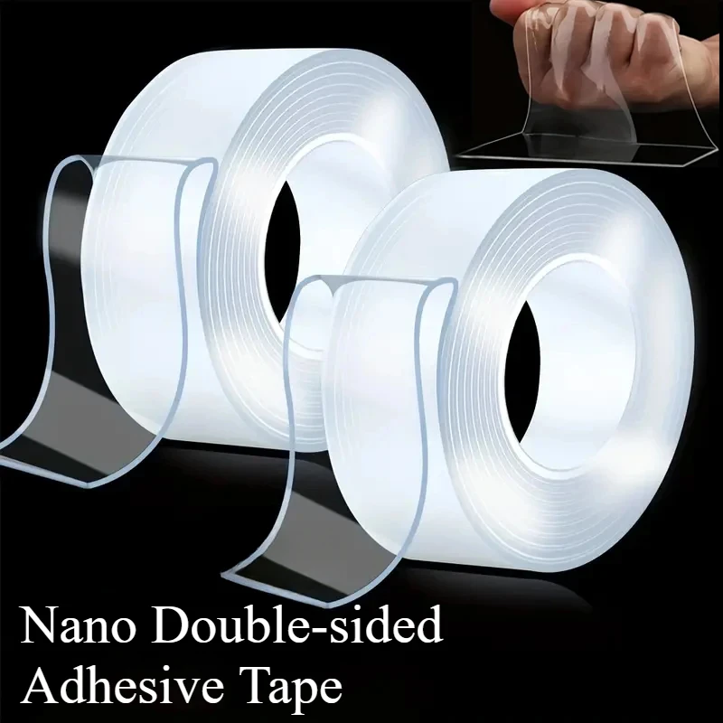 1Rolls Nano Tape Double Sided Tape Transparent Reusable Waterproof Adhesive Tapes Clear Mounting Tape 1mm Thickness
1Rolls Nano Tape Double Sided Tape Transparent Reusable Waterproof Adhesive Tapes Clear Mounting Tape 1mm Thickness