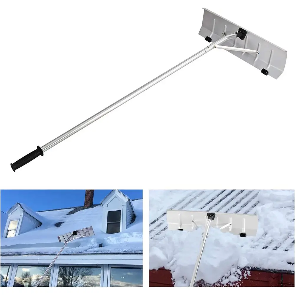 21-Foot Telescoping Aluminum Roof Snow Shovel with 15cm Wide Blade and 5-Section Extendable Handle
21-Foot Telescoping Aluminum Roof Snow Shovel with 15cm Wide Blade and 5-Section Extendable Handle