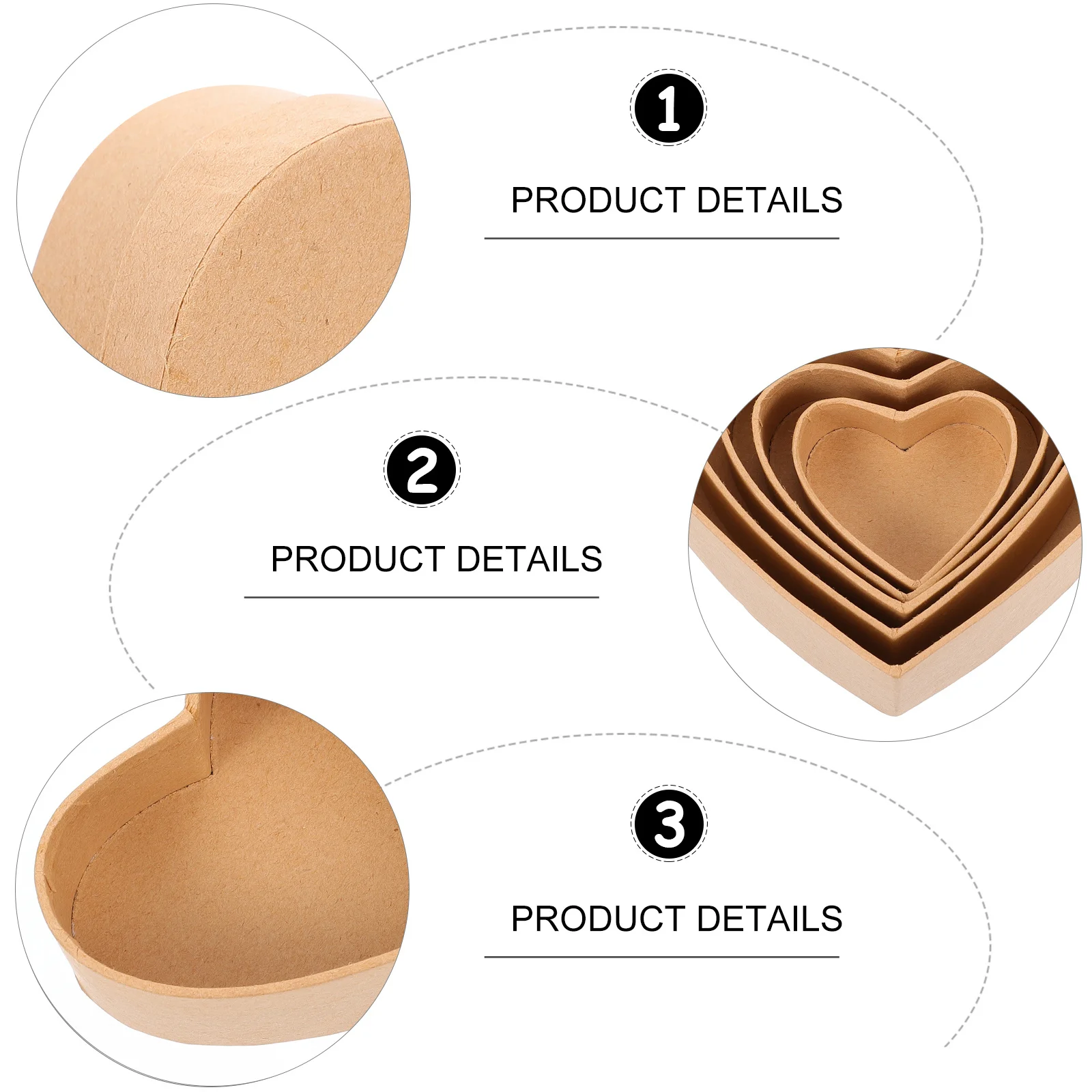 5Pcs Simple Kraft Paper Heart Gift Box Storage Case Candy Snack Holder Cookies Dessert Packing Baking Supplies
5Pcs Simple Kraft Paper Heart Gift Box Storage Case Candy Snack Holder Cookies Dessert Packing Baking Supplies