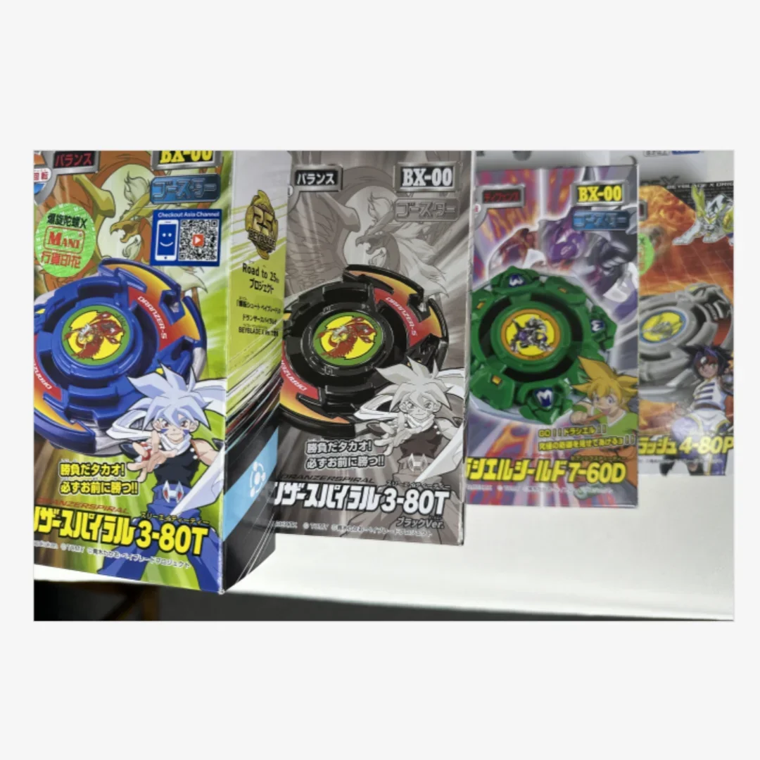 GENUINE TAKARA TOMY BX-00 Dranzer Spiral 3-80T&Draciel Shield 7-60D& Driger Slash 4-80P Battle X New with original packaging set
GENUINE TAKARA TOMY BX-00 Dranzer Spiral 3-80T&Draciel Shield 7-60D& Driger Slash 4-80P Battle X New with original packaging set