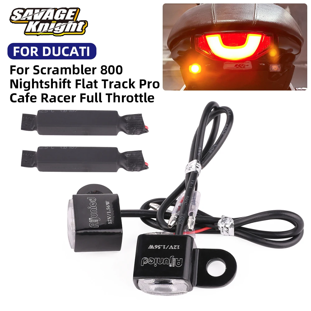 12V 1.8W LED Rear Turn Signal Indicator Flasher Light For Ducati Scrambler 800 2015-2025 Cafe Racer Full Throttle Tail Blinkers
12V 1.8W LED Rear Turn Signal Indicator Flasher Light For Ducati Scrambler 800 2015-2025 Cafe Racer Full Throttle Tail Blinkers