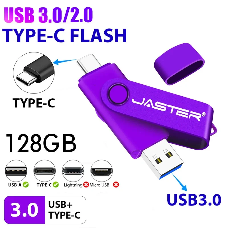 128GB USB C Flash Drive 2in1 USB 3.0 Type C Thumb Drive Photo Memory Stick for Android Phones/Tablet/PC/Mac USB 2.0 Memory Stick
128GB USB C Flash Drive 2in1 USB 3.0 Type C Thumb Drive Photo Memory Stick for Android Phones/Tablet/PC/Mac USB 2.0 Memory Stick