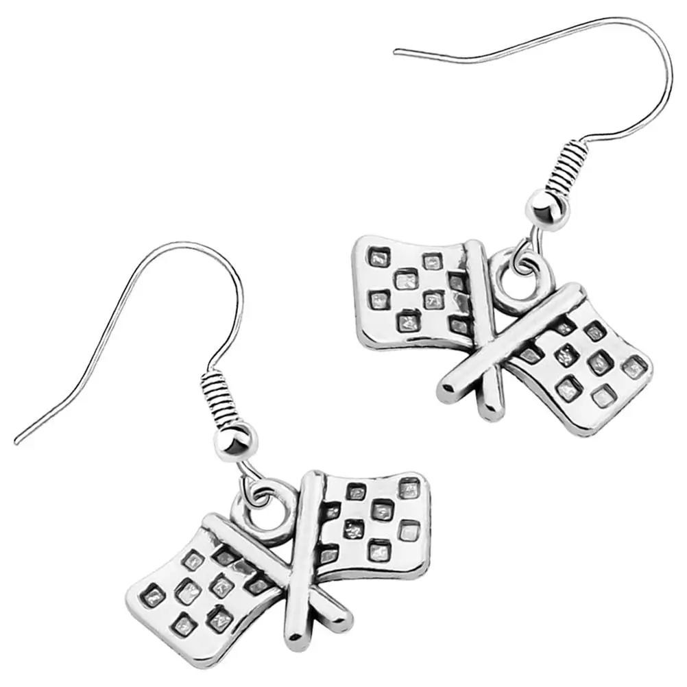 Racing Flag Earrings Race Charm for Women Trendy Off-road Alloy Day Jewelry Fashion Miss Flags
Racing Flag Earrings Race Charm for Women Trendy Off-road Alloy Day Jewelry Fashion Miss Flags