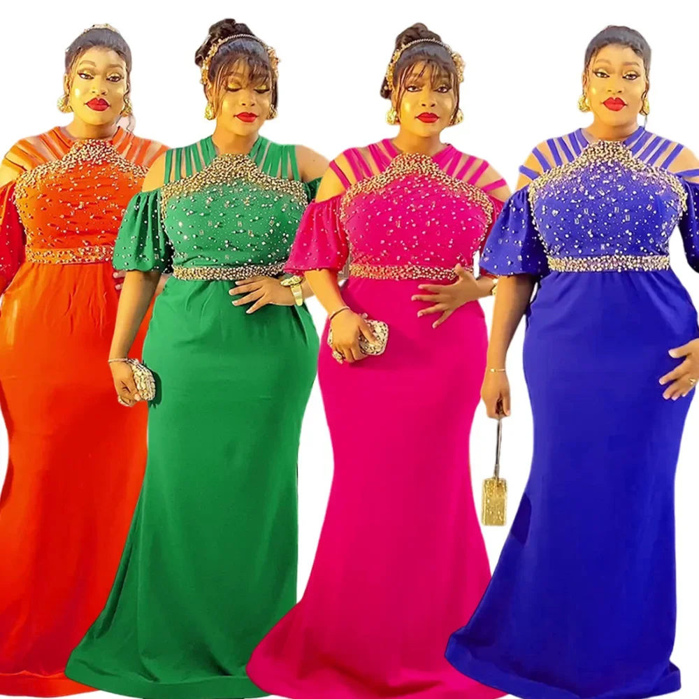 African Dresses for Women Diamonds Africa Clothing Turkey Wedding Party Long Dress Gown Dashiki Ankara Outfits Robe Plus Size
African Dresses for Women Diamonds Africa Clothing Turkey Wedding Party Long Dress Gown Dashiki Ankara Outfits Robe Plus Size