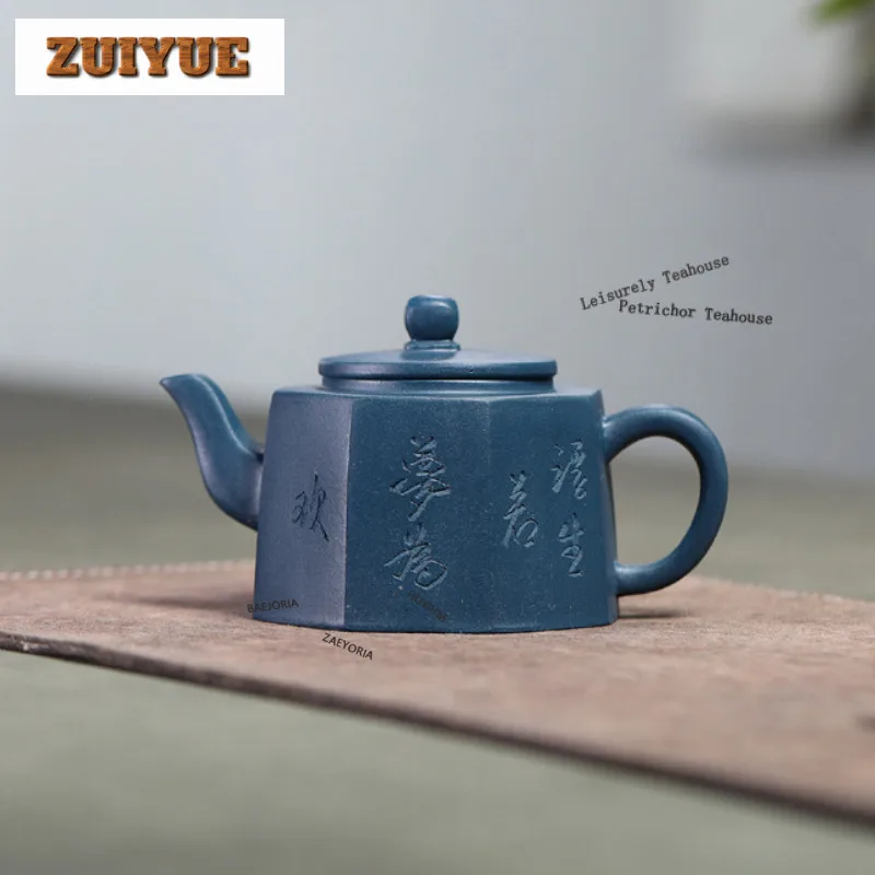 200ml Antique Yixing Purple Clay Teapots Handmade Octagon Pot Raw Ore Azure Mud Kettle Zisha Tea Set Drinkware Collection Craft
200ml Antique Yixing Purple Clay Teapots Handmade Octagon Pot Raw Ore Azure Mud Kettle Zisha Tea Set Drinkware Collection Craft