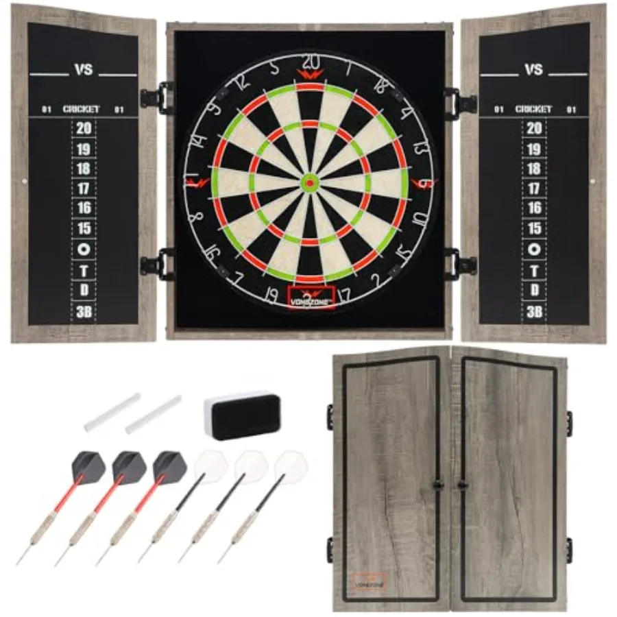 Dartboard Cabinet Set - Easy Assembly One Piece Sports Hemp Dartboard Scoreboard - Play Immediately - 6 Dart Chalk Set for Home
Dartboard Cabinet Set - Easy Assembly One Piece Sports Hemp Dartboard Scoreboard - Play Immediately - 6 Dart Chalk Set for Home