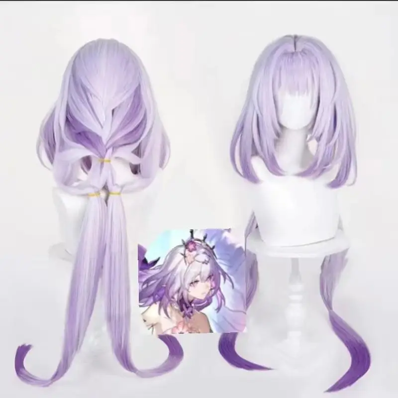 Anime game Honkai: Star Rail Castorice cosplay wig Light Purple Gradient Wig Heat Resistant Synthetic Wigs with Rose net
Anime game Honkai: Star Rail Castorice cosplay wig Light Purple Gradient Wig Heat Resistant Synthetic Wigs with Rose net