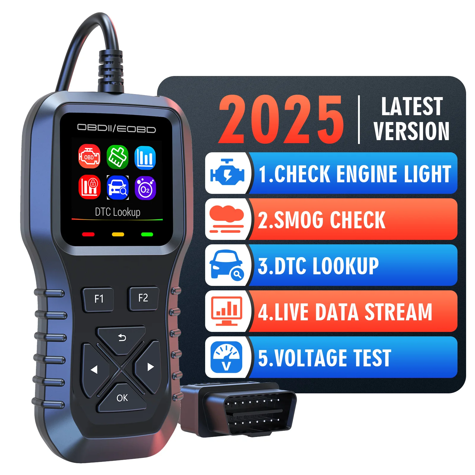 K1 OBD2 сканер живых данных профессиональный механик OBDII диагностический аккумулятор тест стираемый считыватель кодов инструмент для проверки двигателя автомобиля EOBD
K1 OBD2 сканер живых данных профессиональный механик OBDII диагностический аккумулятор тест стираемый считыватель кодов инструмент для проверки двигателя автомобиля EOBD