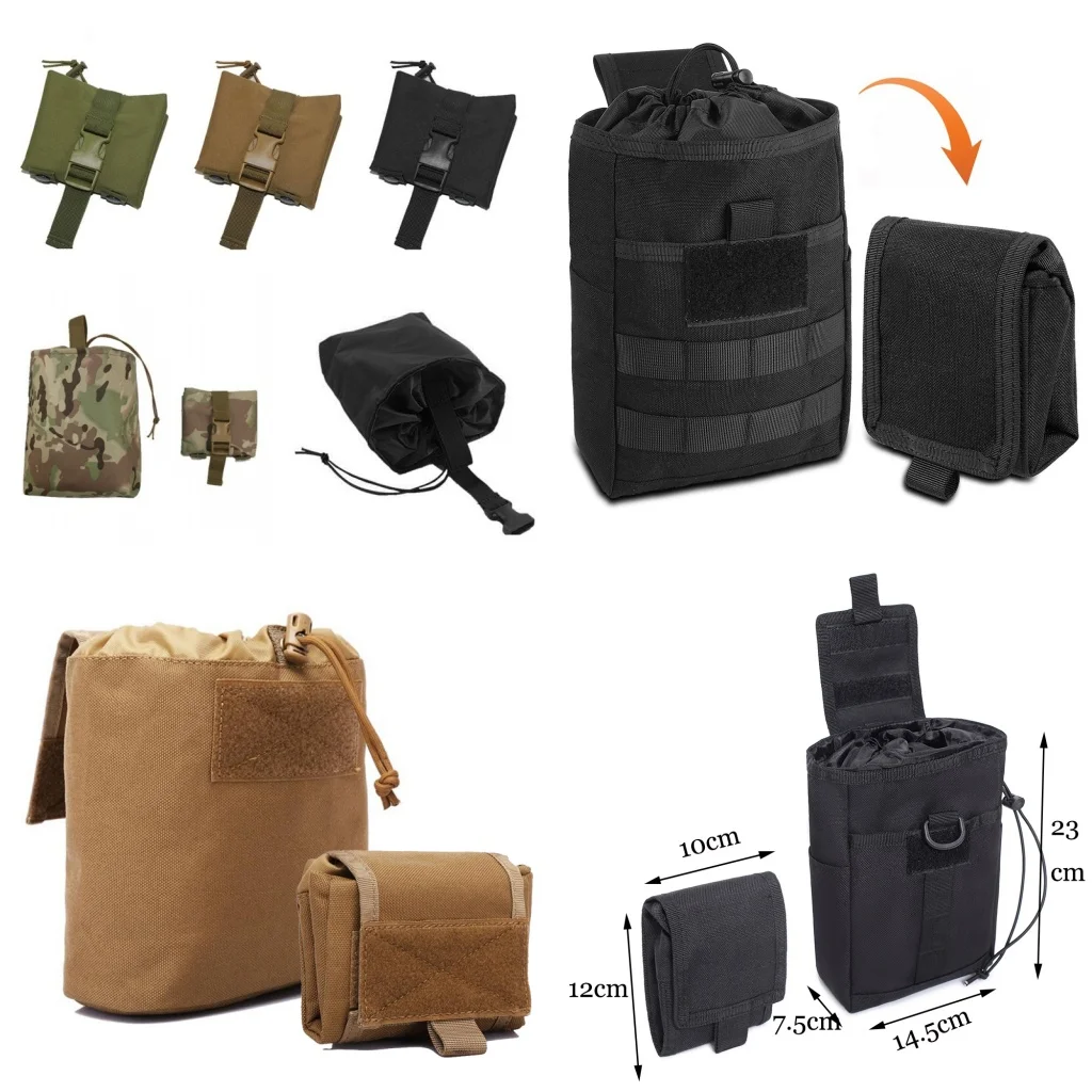 Tactical Molle Folding Dump Drop Pouch EDC Utility Hunting Airsoft Ammo Magazine Waist Bag Foldable Recovery Mag Holder
Tactical Molle Folding Dump Drop Pouch EDC Utility Hunting Airsoft Ammo Magazine Waist Bag Foldable Recovery Mag Holder