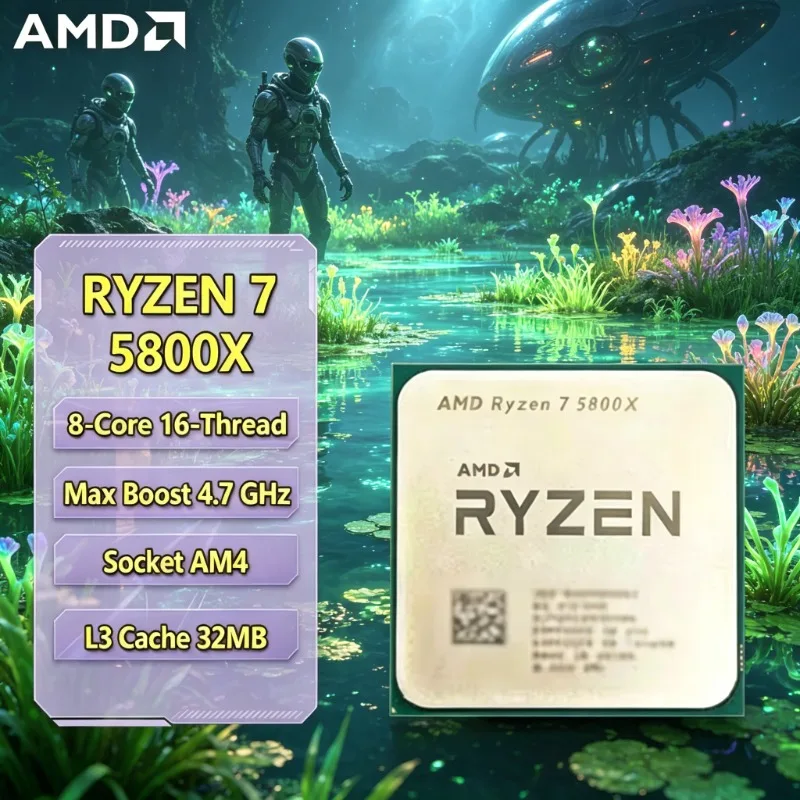 AM4 Platform Upgrade AMD R7 5800X Unlocked Tray CPU 8C16T 4.7GHz Turbo 105W Stable Desktop Gaming Chip No Cooler
AM4 Platform Upgrade AMD R7 5800X Unlocked Tray CPU 8C16T 4.7GHz Turbo 105W Stable Desktop Gaming Chip No Cooler