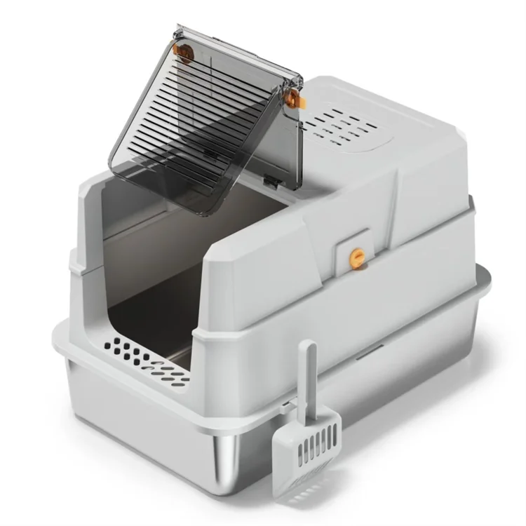 Extra Large Odor-Eliminating Cat Toilet Anti-Splash Stainless Steel Litter Box with High Fences and Flip Cover 20L Inner Space
Extra Large Odor-Eliminating Cat Toilet Anti-Splash Stainless Steel Litter Box with High Fences and Flip Cover 20L Inner Space