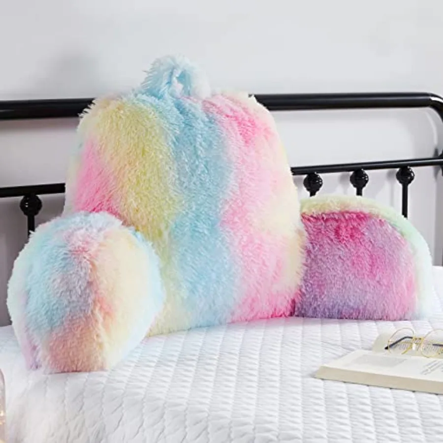 Faux Fur Backrest Pillow for , Teen Reading Pillow with Arms, Fluffy Back Support Pillow for Sitting Up in Bed/Couch, Bed Wedge
Faux Fur Backrest Pillow for , Teen Reading Pillow with Arms, Fluffy Back Support Pillow for Sitting Up in Bed/Couch, Bed Wedge