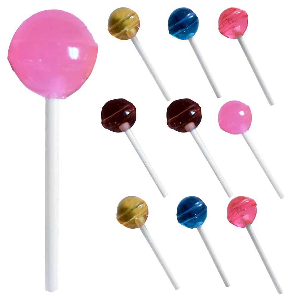10 Pcs Miniature Simulation Lollipop Models House Decor 5 Colors Caramel Red Yellow Candy Decor Realistic Fake
10 Pcs Miniature Simulation Lollipop Models House Decor 5 Colors Caramel Red Yellow Candy Decor Realistic Fake