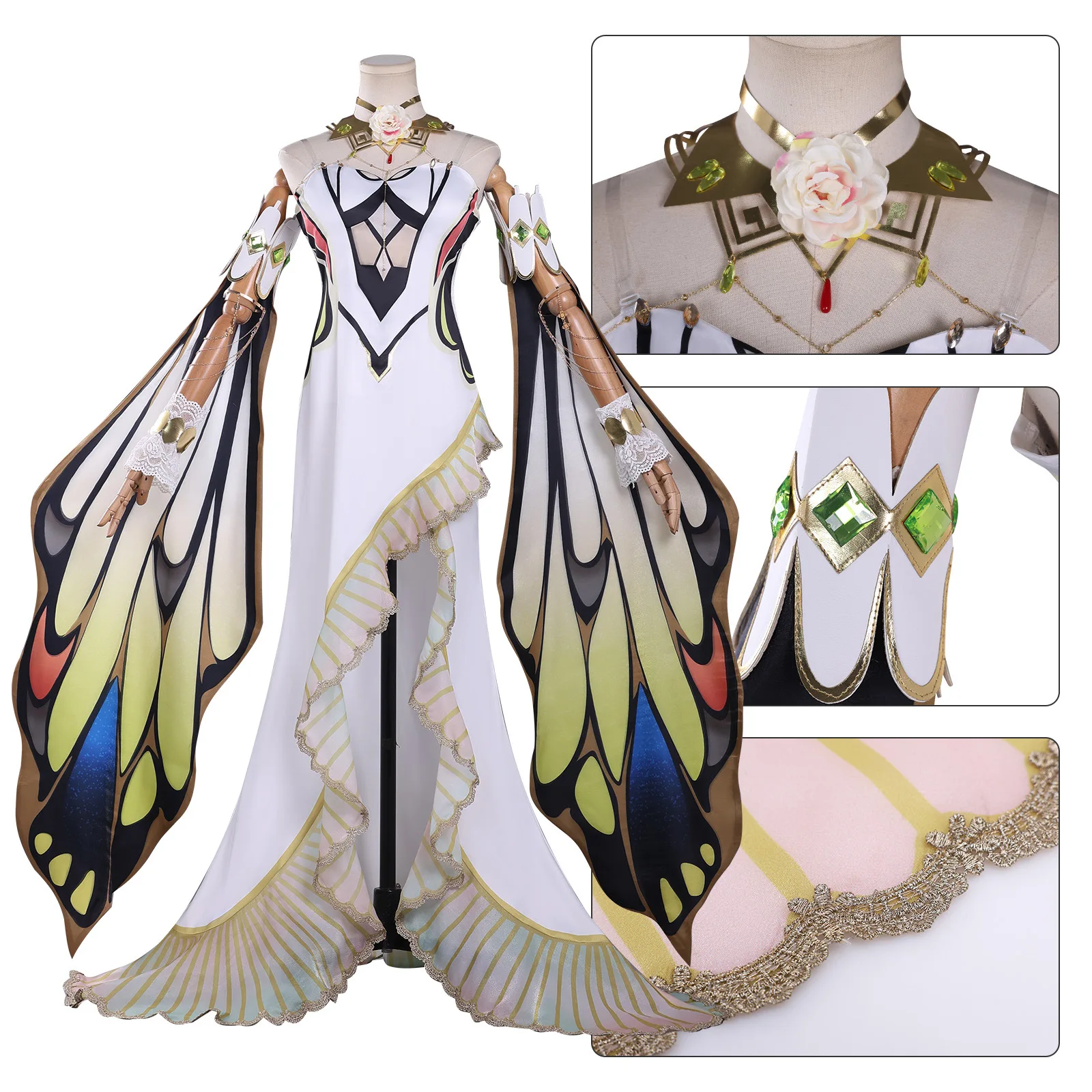 Code Geass: Lelouch of The Rebellion C.C. Cosplay Costume Butterfly of Destiny Dress Accessory Set Wig Stage Performance Costume
Code Geass: Lelouch of The Rebellion C.C. Cosplay Costume Butterfly of Destiny Dress Accessory Set Wig Stage Performance Costume