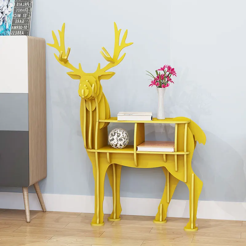 Elk bookshelf floor-to-ceiling storage living room theme decoration ornament creativity
Elk bookshelf floor-to-ceiling storage living room theme decoration ornament creativity